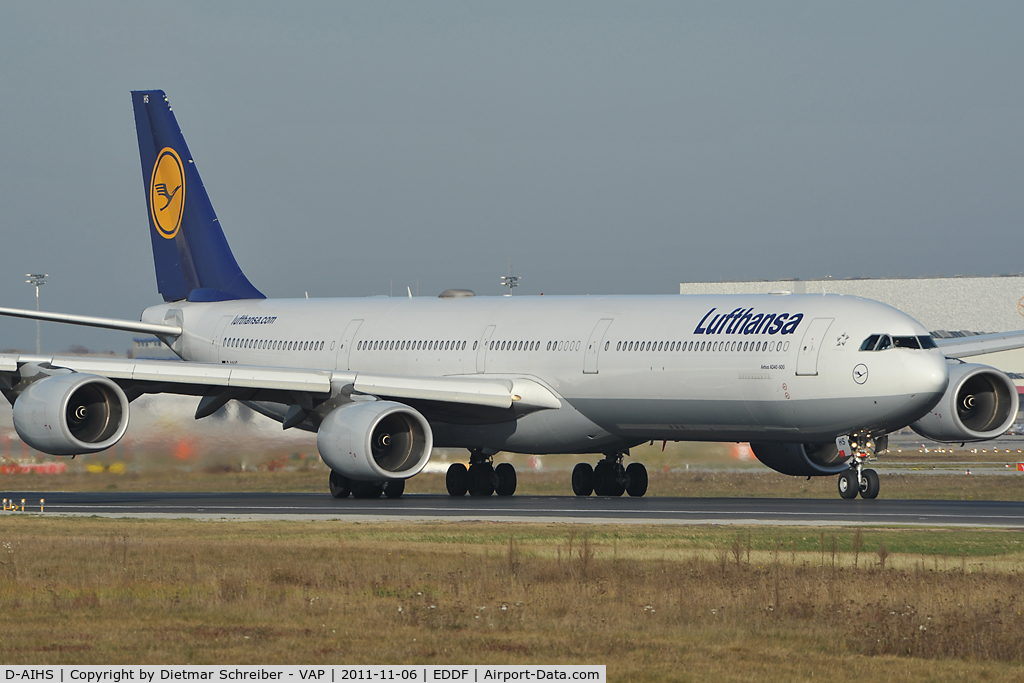 D-AIHS, 2007 Airbus A340-642 C/N 812, Lufthansa Airbus 340-600