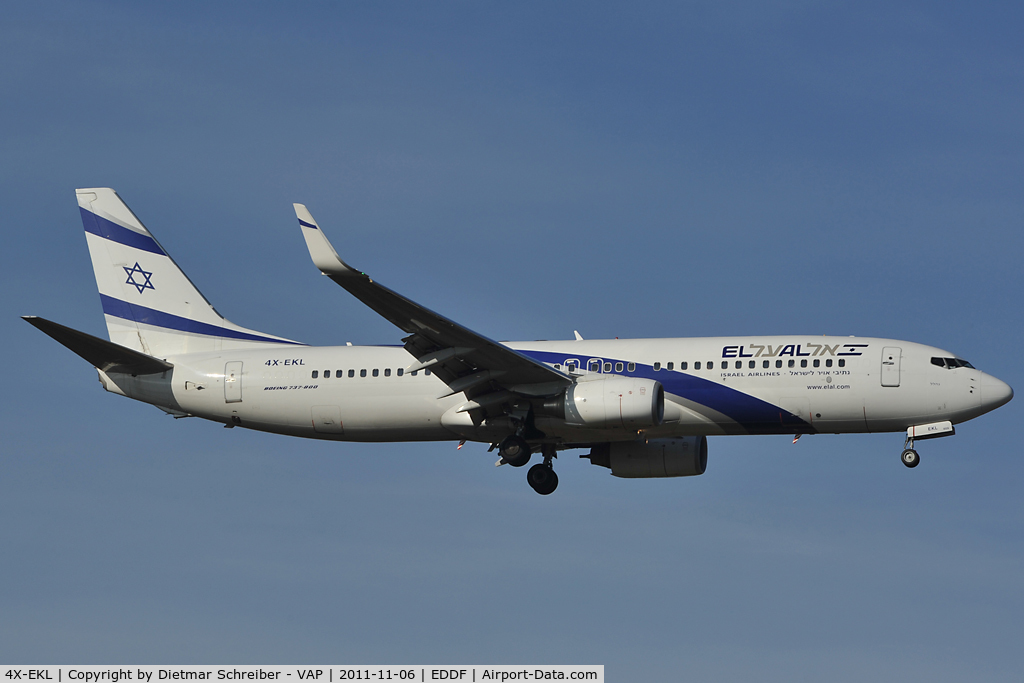 4X-EKL, 2009 Boeing 737-85P C/N 35478, El Al Boeing 737-800