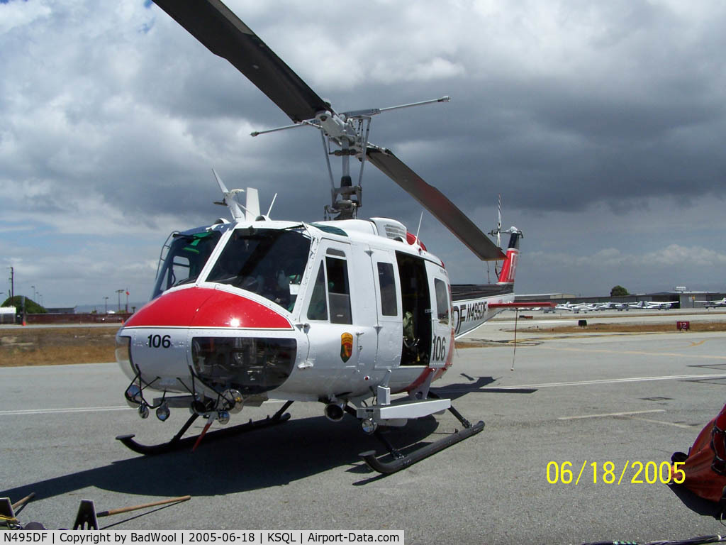N495DF, Bell EH-1H C/N 12218, Static display at the 2005 Vertical Challenge in San Carlos, CA.