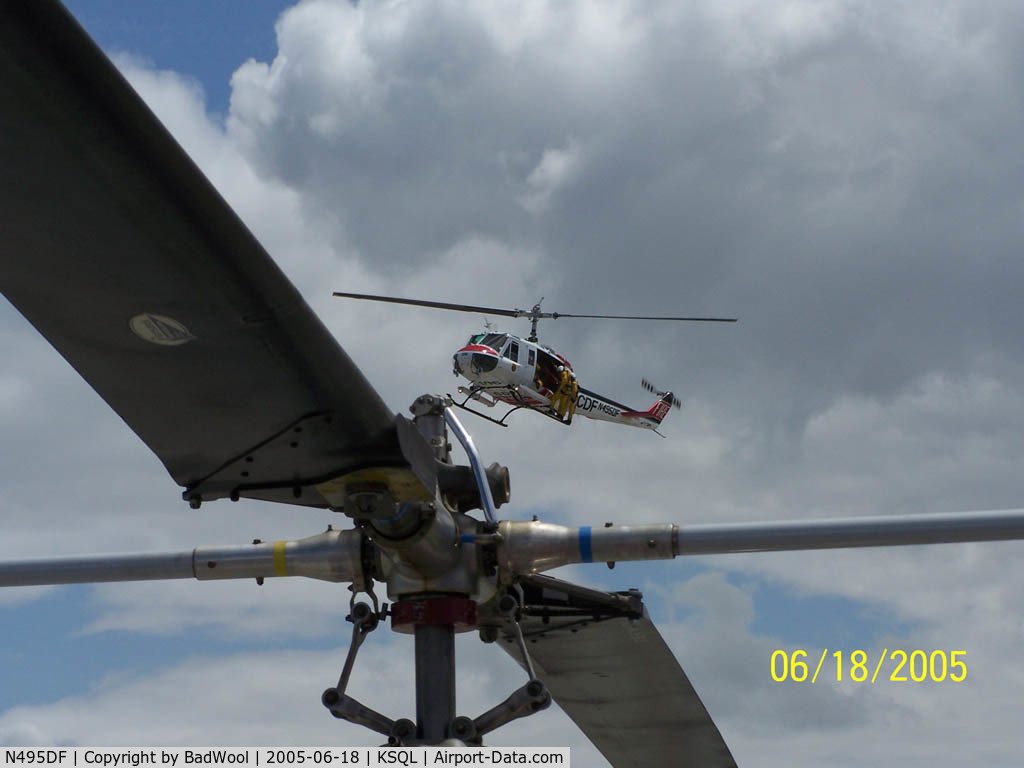 N495DF, Bell EH-1H C/N 12218, Flight demo at the 2005 Vertical Challenge in San Carlos, CA.