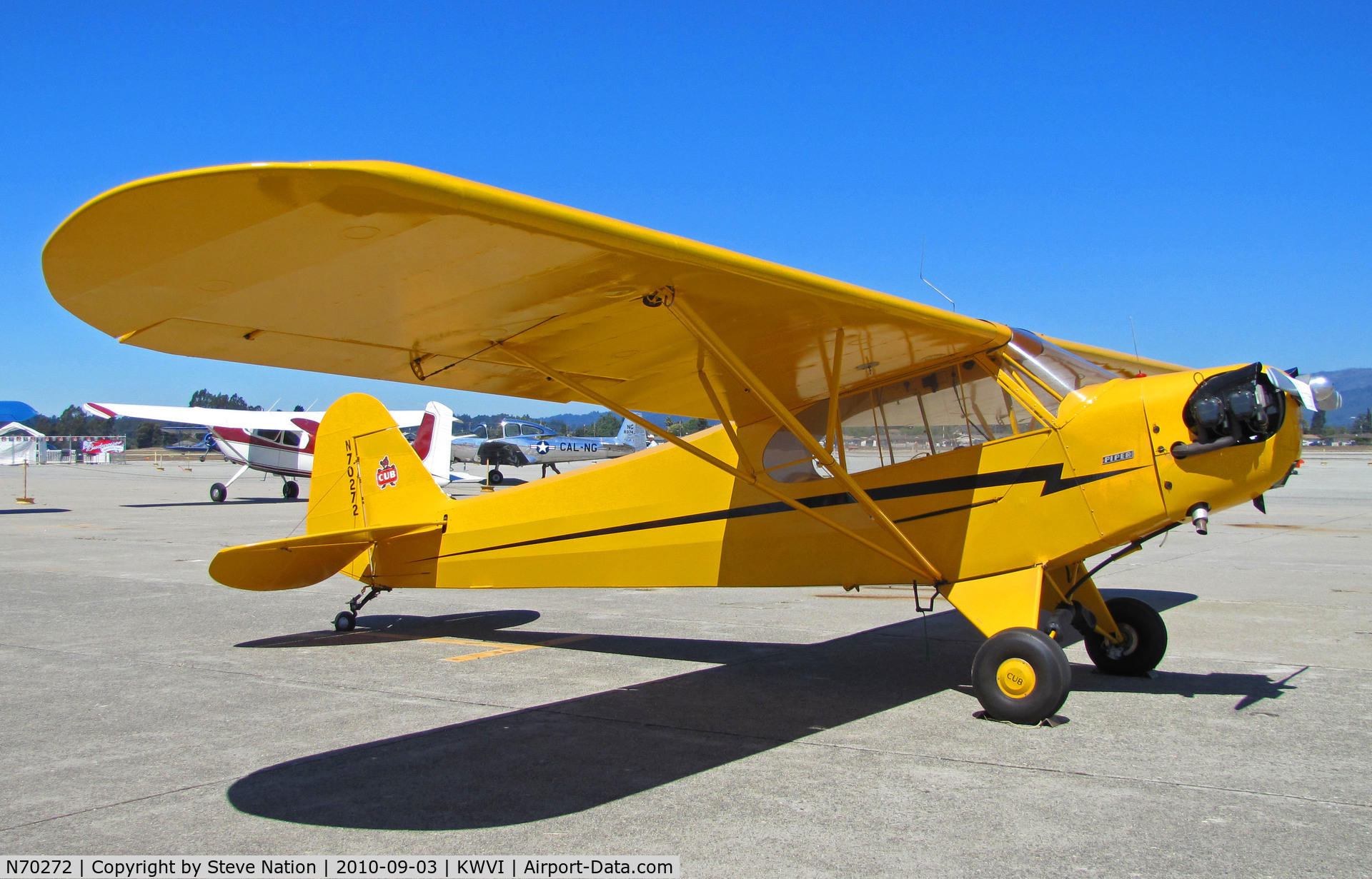 N70272, 1946 Piper J3C-65S Cub C/N 17253, Locally-based 1946 Piper J3C-65S Cub @ Watsonville Fly-In