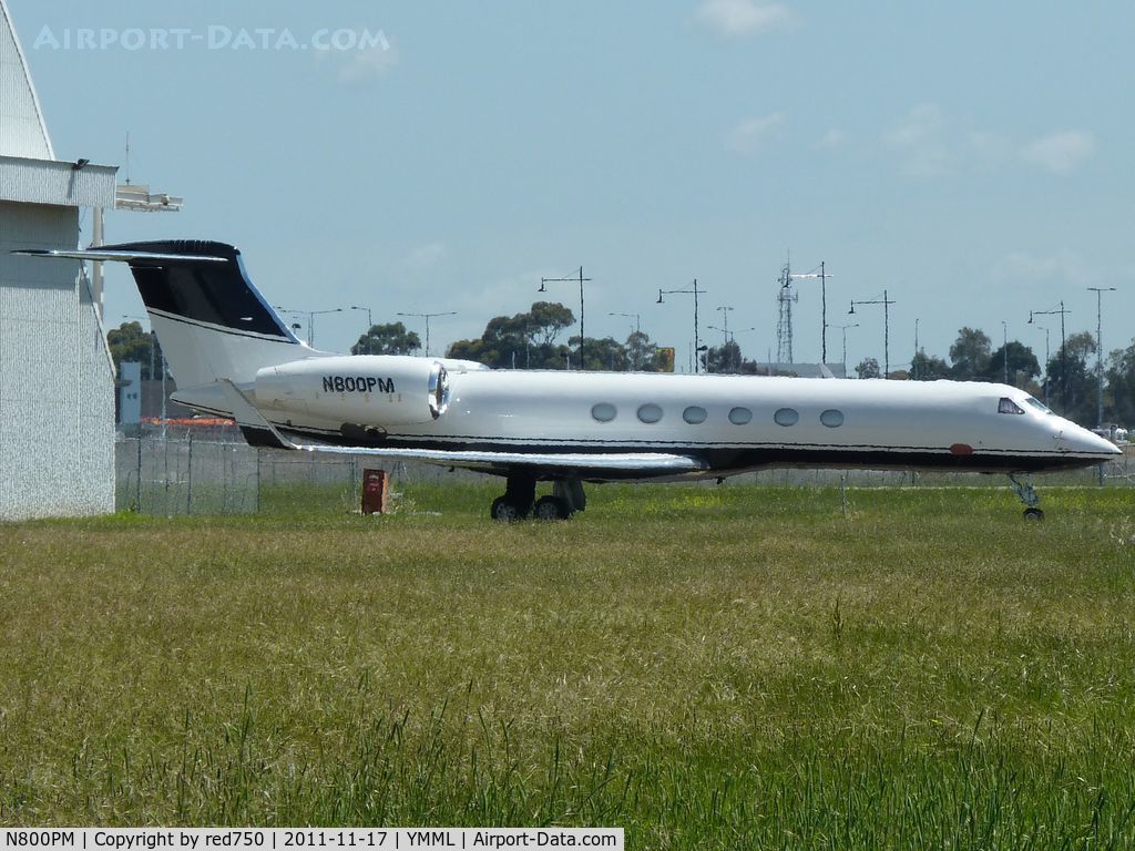 N800PM, 1978 Grumman G-1159 Gulfstream II C/N 224, Parked at Essendon. Phil Mickleson is in town for the Presidents Cup