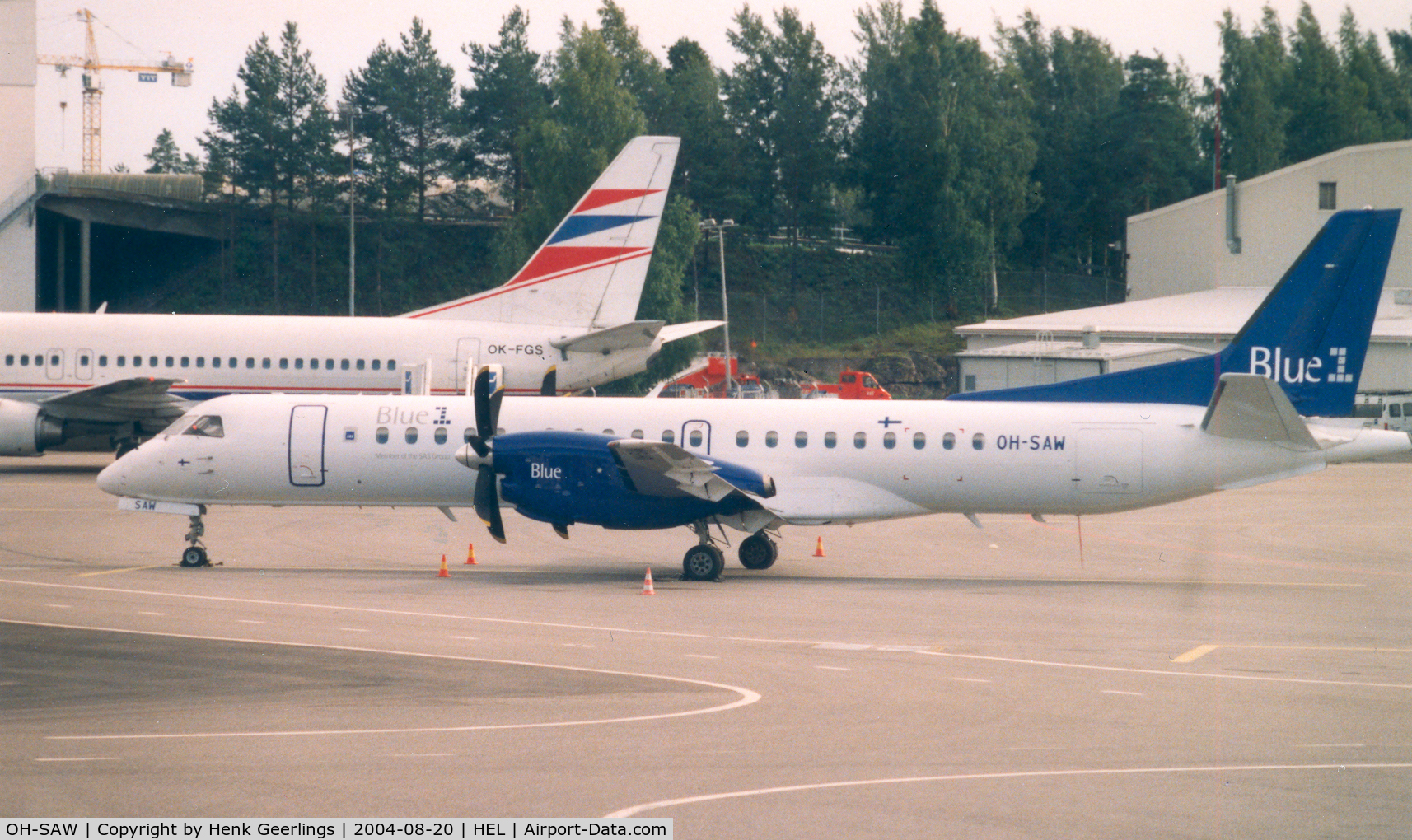 OH-SAW, 1997 Saab 2000 C/N 2000-046, Blue 1