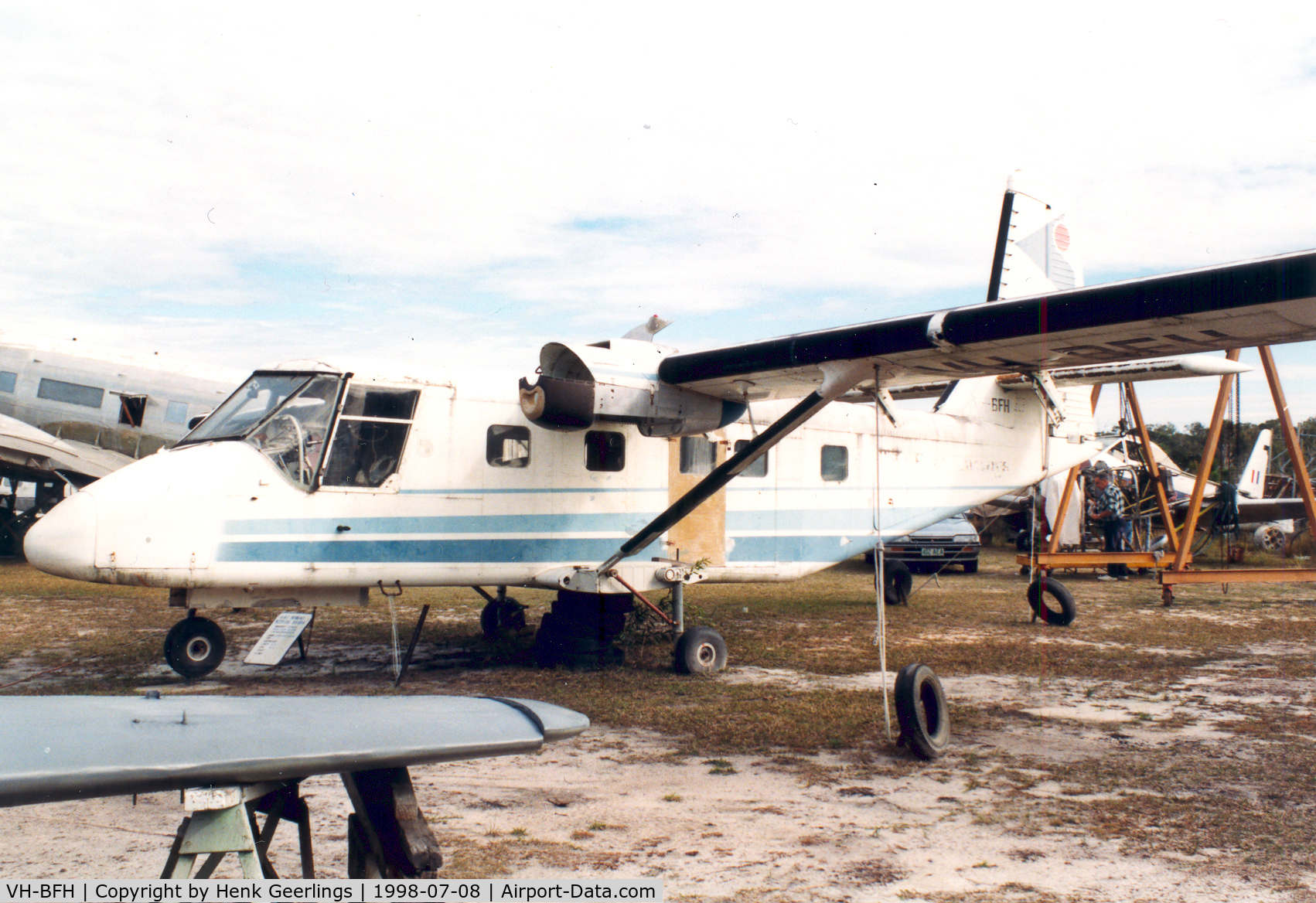 VH-BFH, 1976 GAF N22B Nomad C/N N22B-35, Barrier Reef Airways  ex , at the Queensland Air Museum, Caloundra QLD