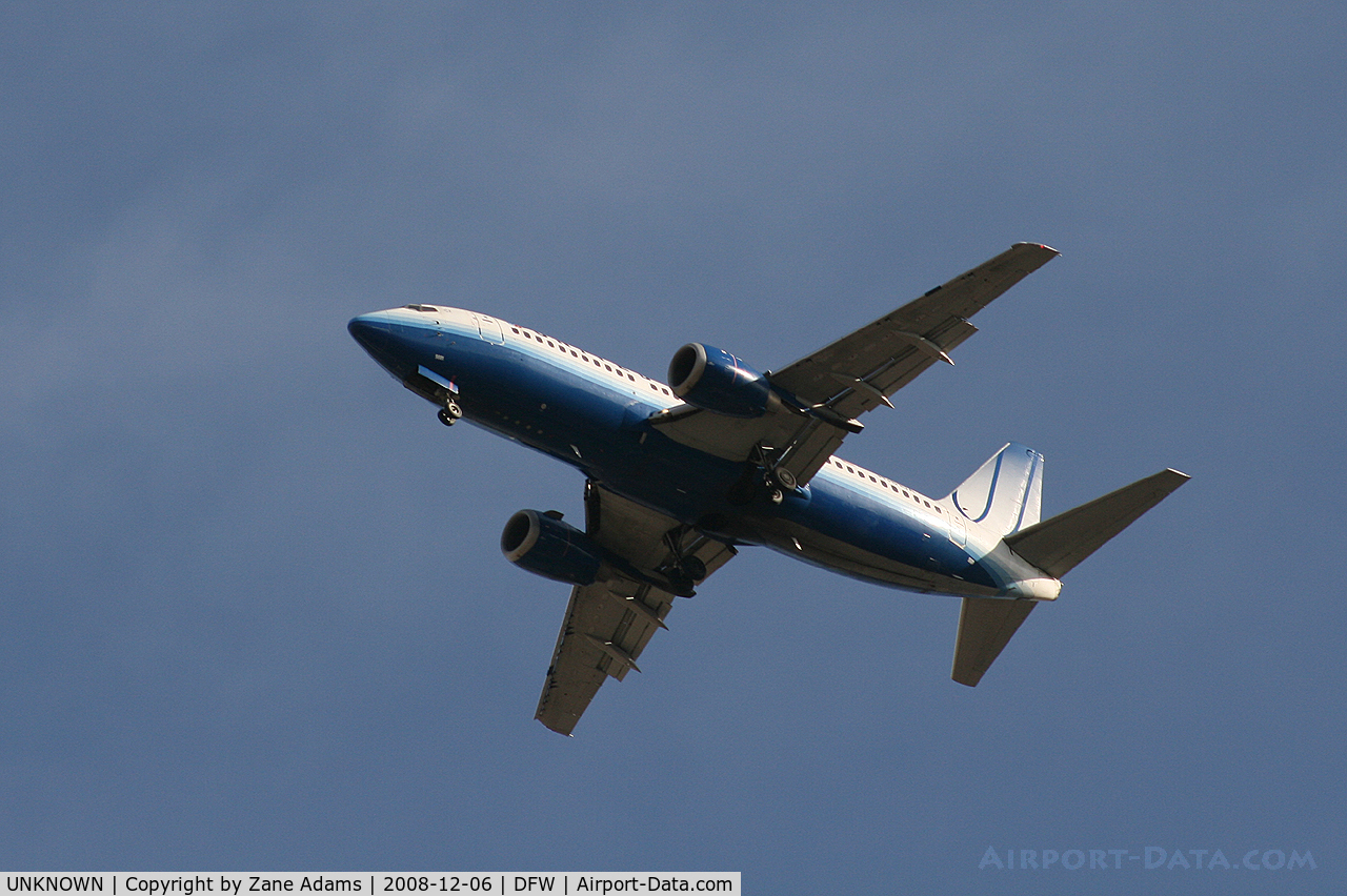 UNKNOWN, Boeing 737 C/N Unknown, United Airlines 737 on approach to DFW