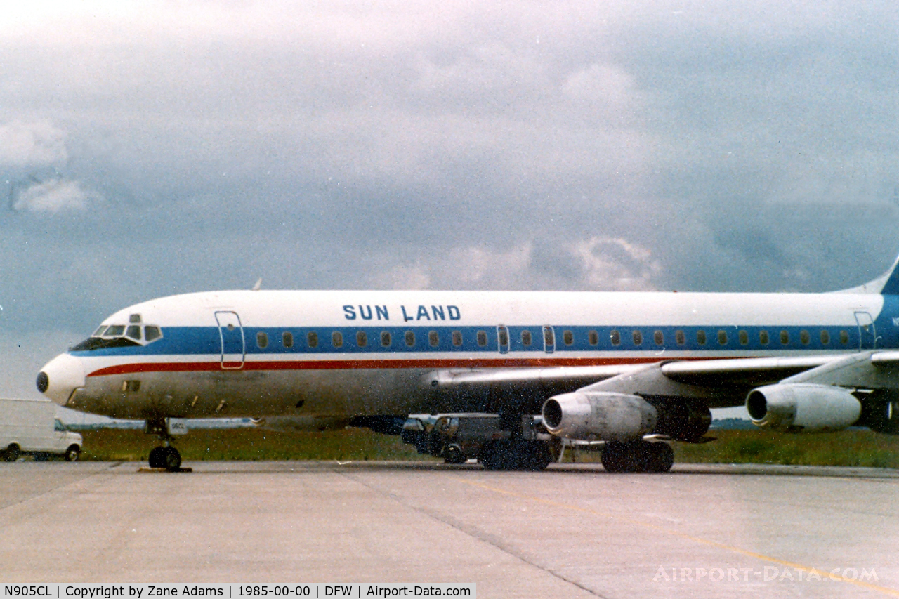 N905CL, 1960 Douglas DC-8-31 C/N 45274, Sun Land DC-8 at DFW