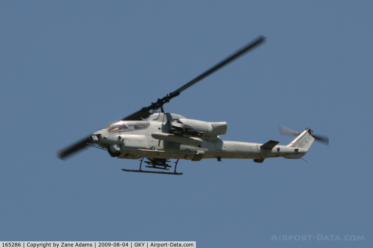 165286, Bell AH-1W Super Cobra C/N 26334, USMC AH-1 Cobra near Arlington Muncipial (took this while driving down the highway! )