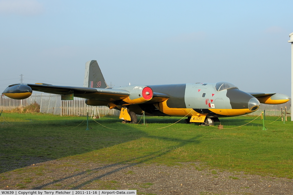 WJ639, English Electric Canberra TT.18 C/N HP-206B, at North East Air Museum at Washington , UK