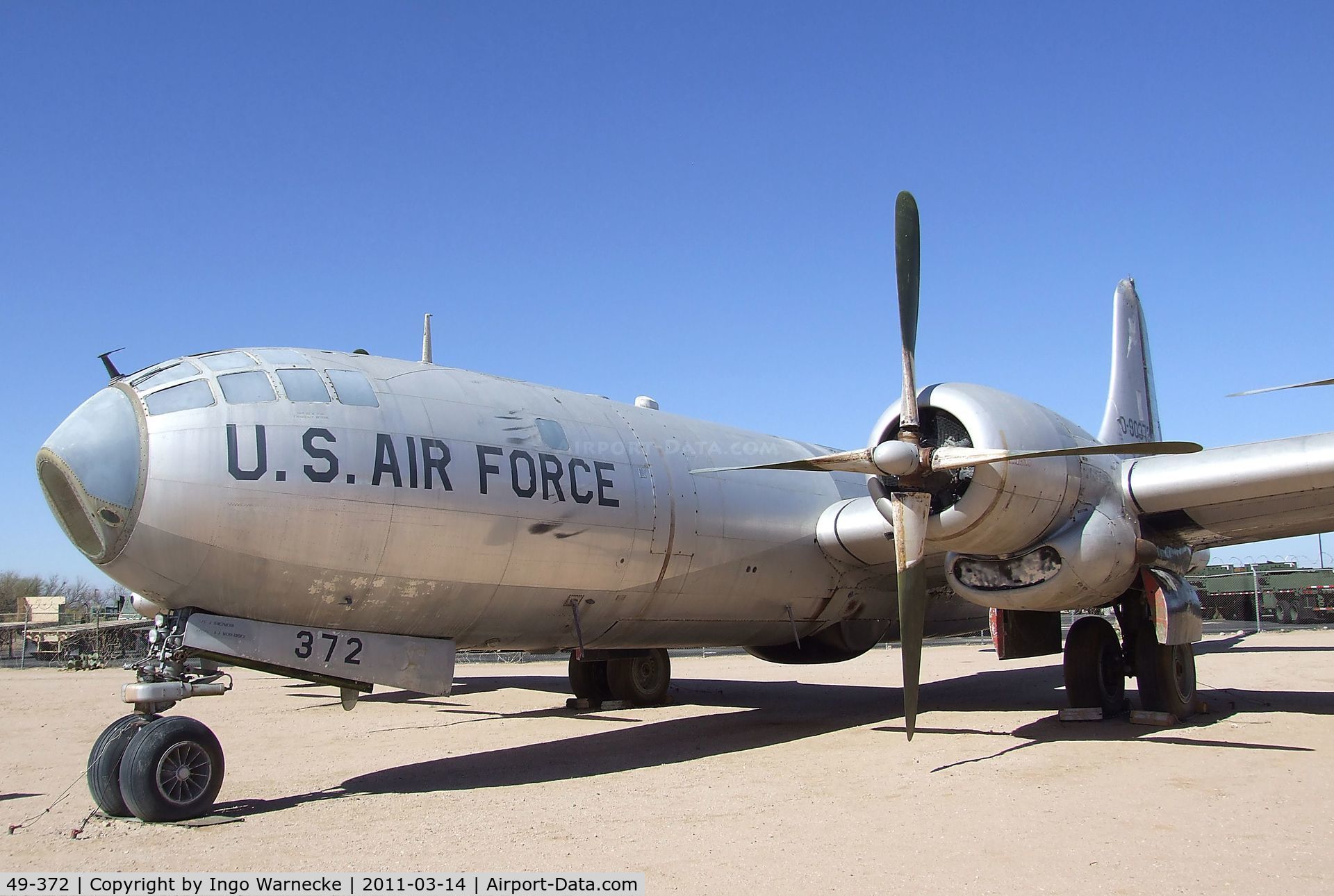49-372, 1949 Boeing B-50D-125-BO Superfortress C/N 16148, Boeing KB-50J Superfortress at the Pima Air & Space Museum, Tucson AZ