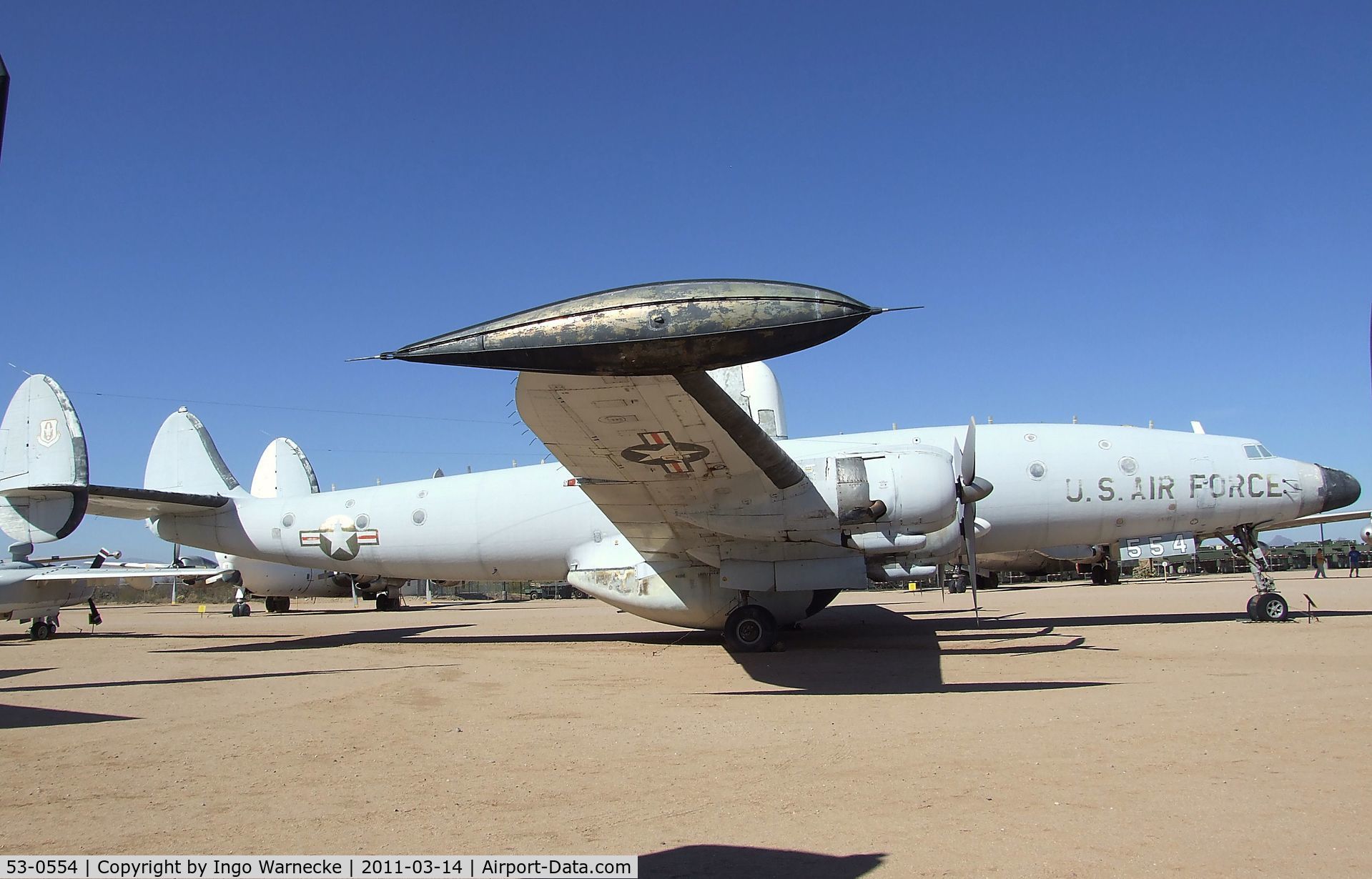 53-0554, 1953 Lockheed EC-121T Warning Star C/N 1049A-4369, Lockheed EC-121T Warning Star at the Pima Air & Space Museum, Tucson AZ