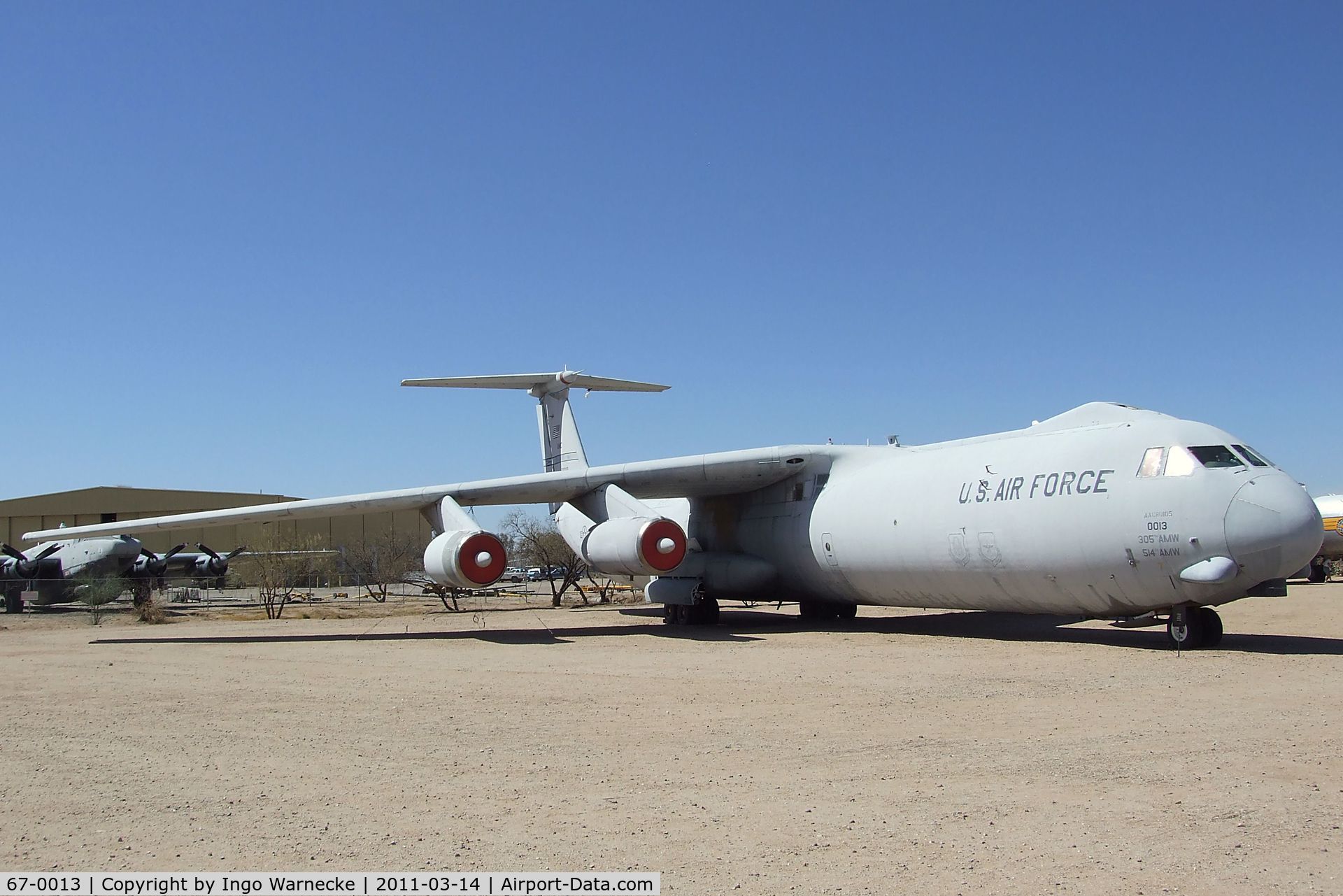 67-0013, Lockheed C-141B Starlifter C/N 300-6264, Lockheed C-141B Starlifter at the Pima Air & Space Museum, Tucson AZ