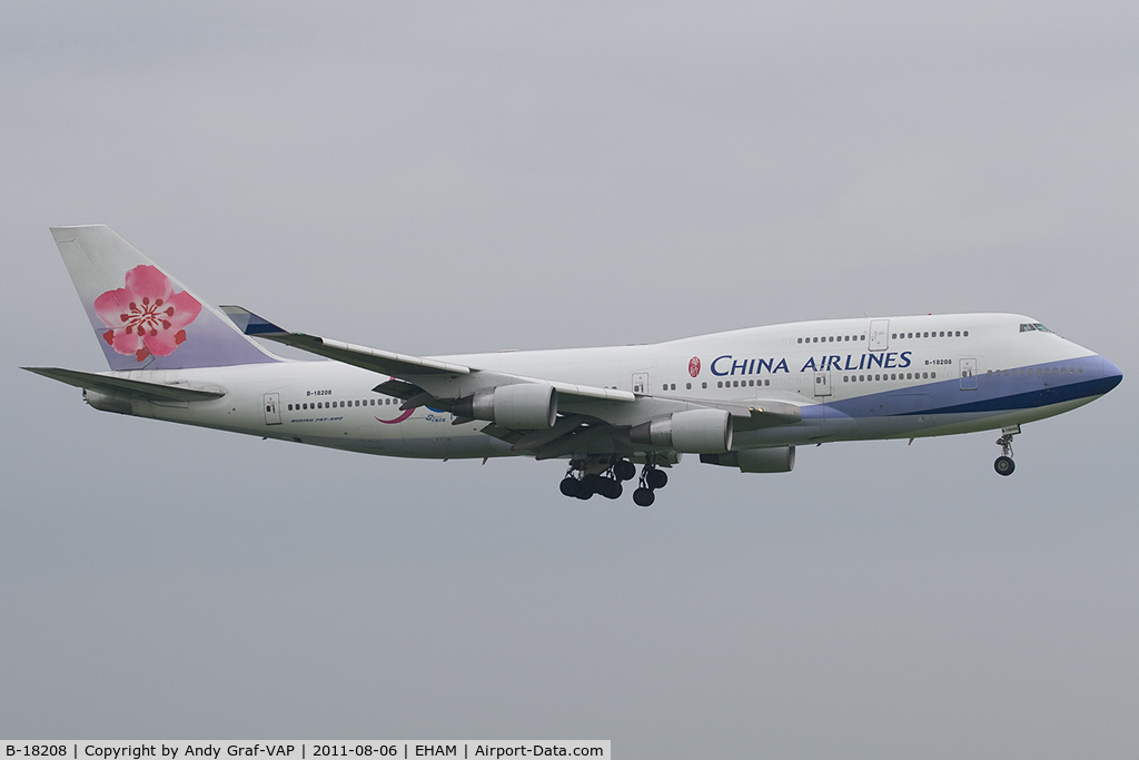 B-18208, 1998 Boeing 747-409 C/N 29031, China Airlines 747-400