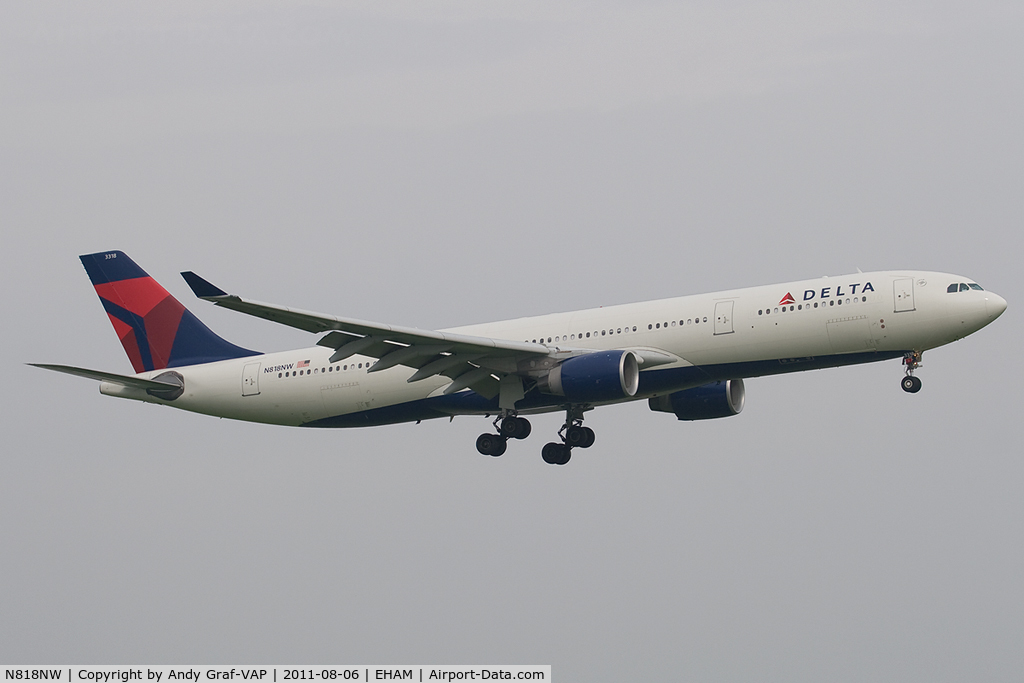 N818NW, 2007 Airbus A330-323 C/N 0857, Delta Airlines A330-300