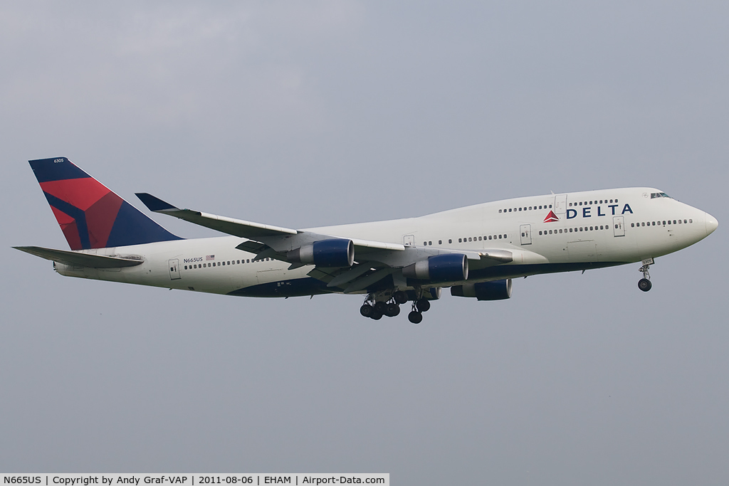 N665US, 1989 Boeing 747-451 C/N 23820, Delta Airlines 747-400