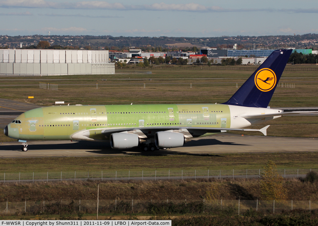 F-WWSR, 2011 Airbus A380-841 C/N 072, C/n 0072 - For Lufthansa as D-AIMI
