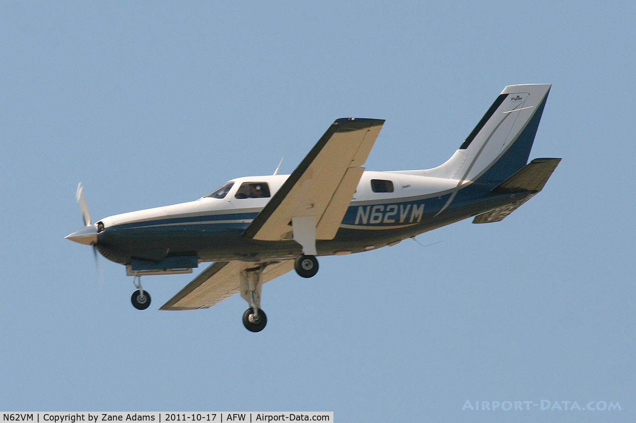 N62VM, 1985 Piper PA-46-310P Malibu C/N 46-8608008, Landing at Alliance Airport - Fort Worth, TX