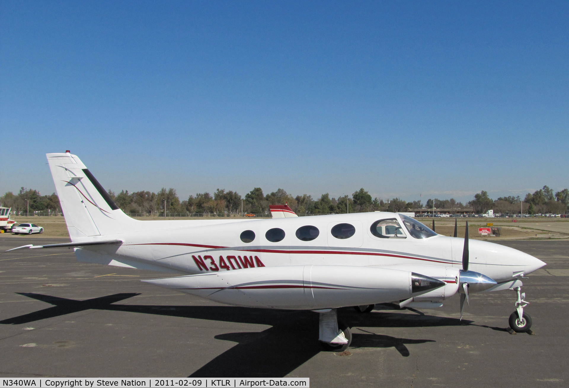 N340WA, 1972 Cessna 340 C/N 340-0035, 1972 Cessna 340 at Tulare, CA for International Ag Exposition