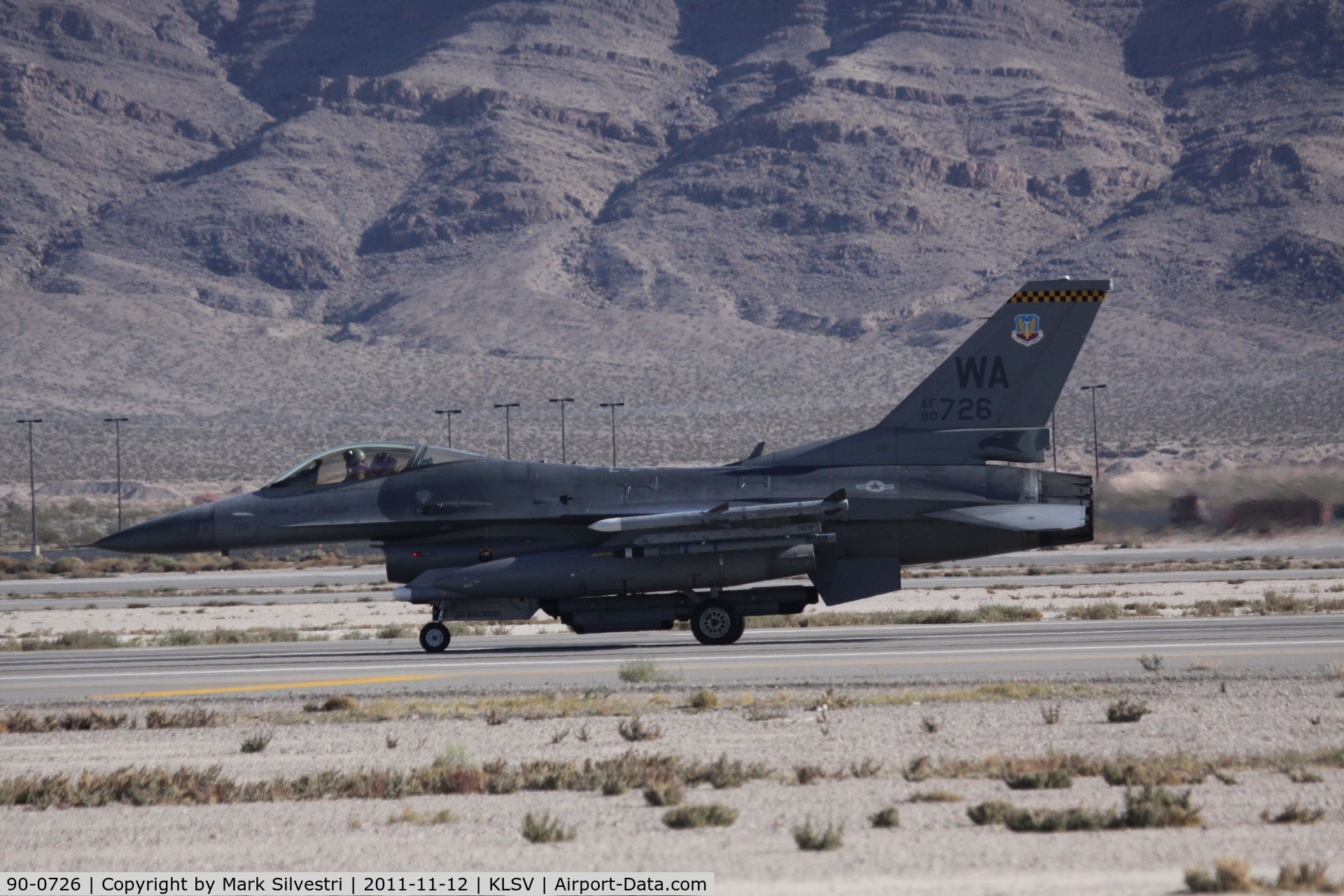90-0726, 1990 General Dynamics F-16CM Fighting Falcon C/N 1C-334, Aviation Nation 2011