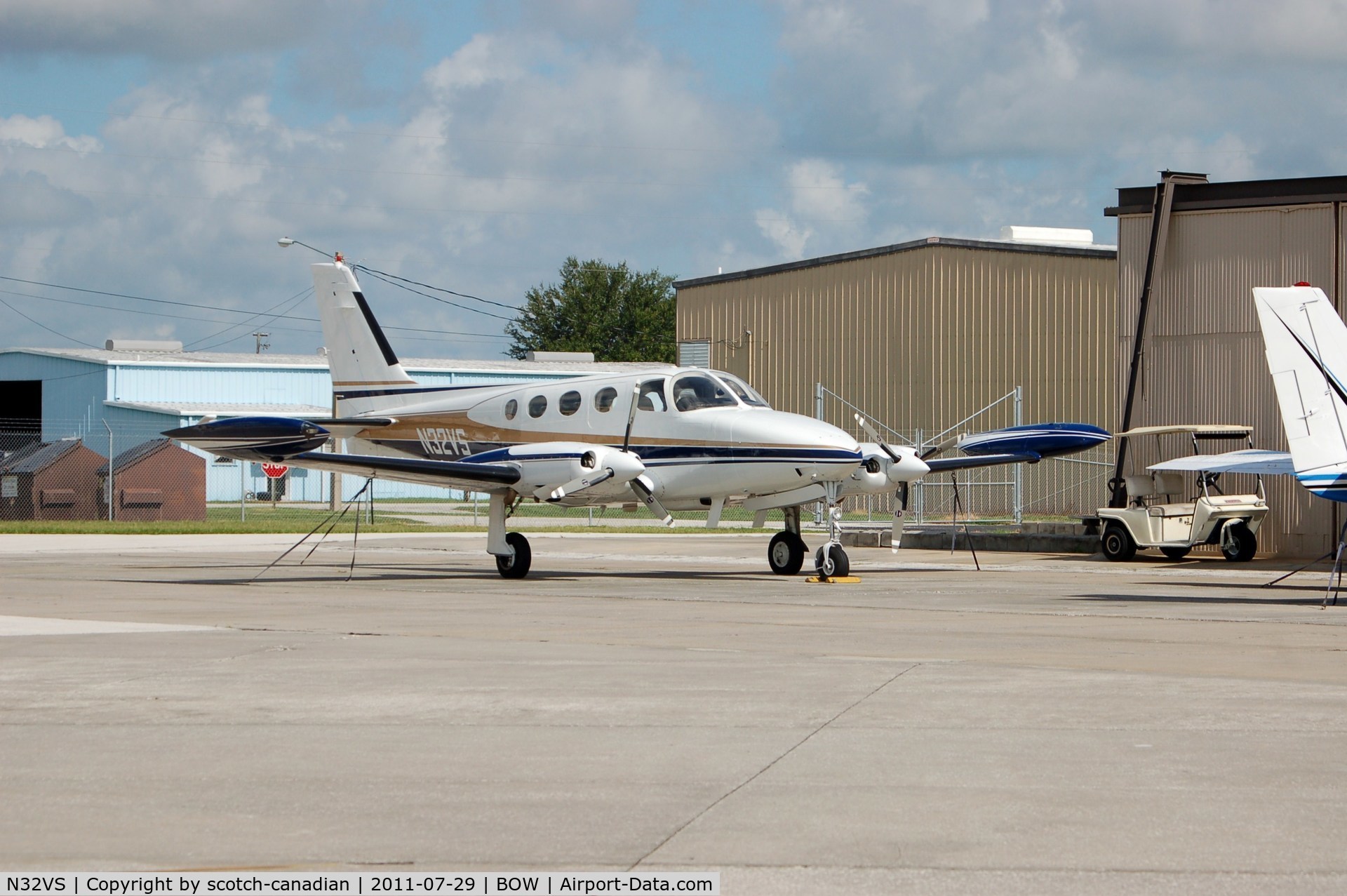 N32VS, 1972 Cessna 340 C/N 340-0025, 1972 Cessna 340 N32VS at Bartow Municipal Airport, Bartow, FL