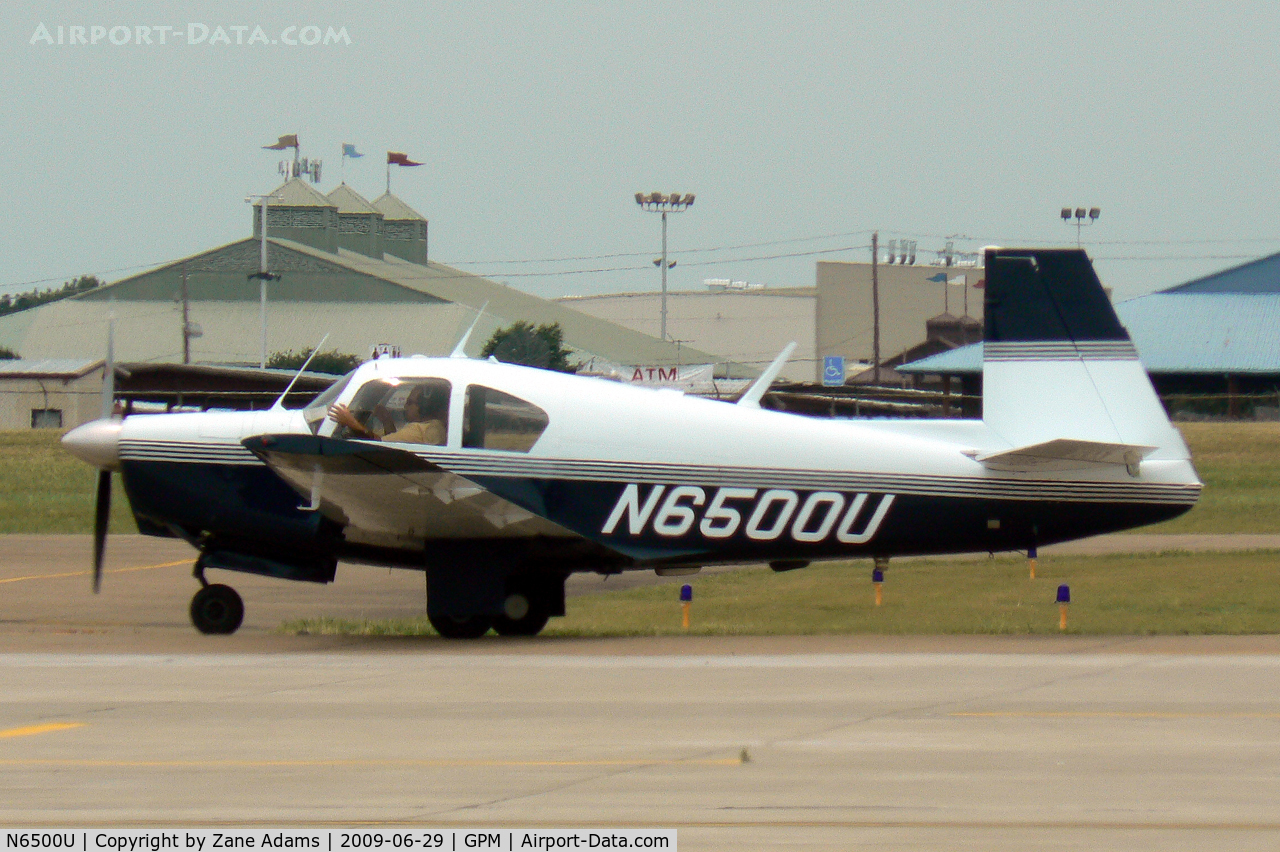 N6500U, 1962 Mooney M20C Ranger C/N 2253, At Grand Prairie Municipal