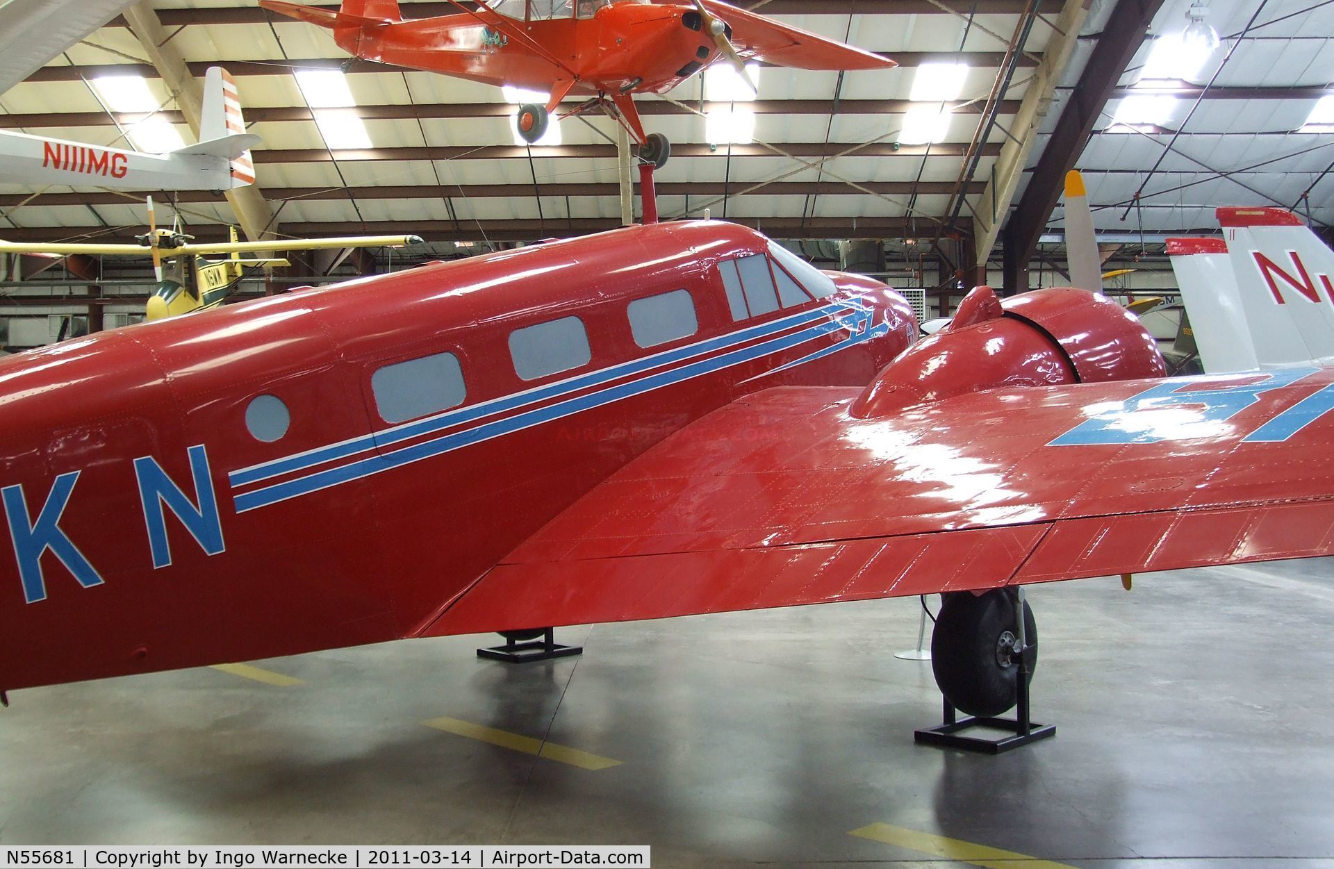 N55681, Beech 18D C/N 177, Beechcraft S18D Twin Beech at the Pima Air & Space Museum, Tucson AZ