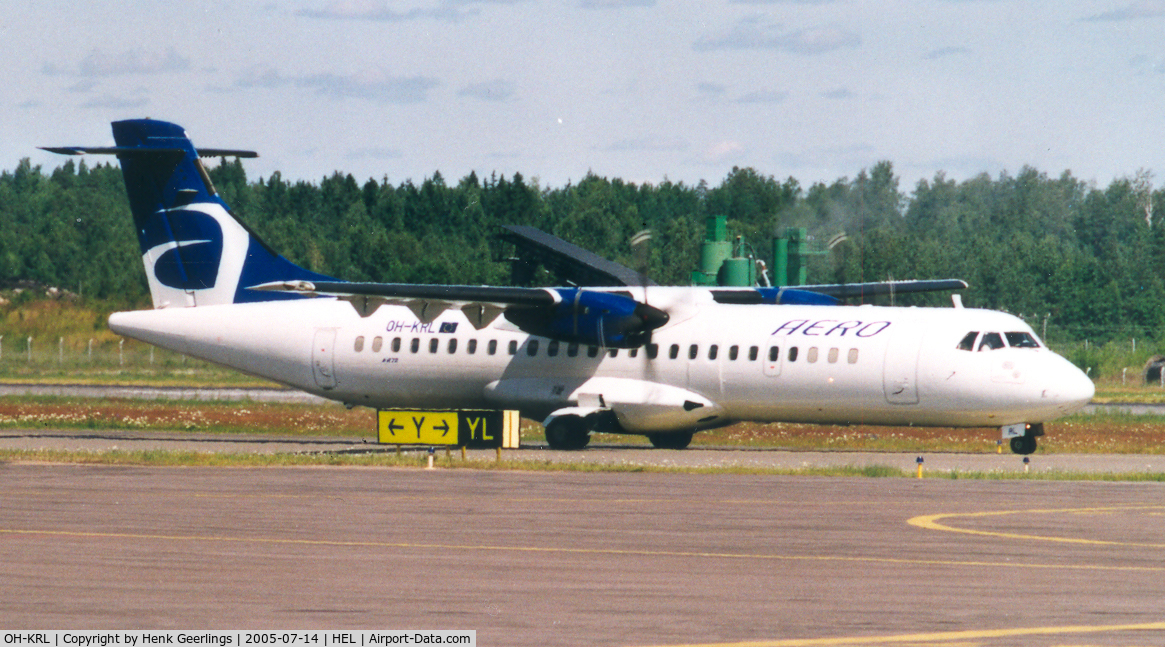 OH-KRL, 1992 ATR 72-201 C/N 332, AERO