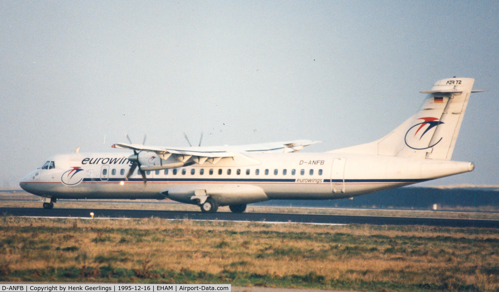 D-ANFB, 1991 ATR 72-202 C/N 229, Eurowings