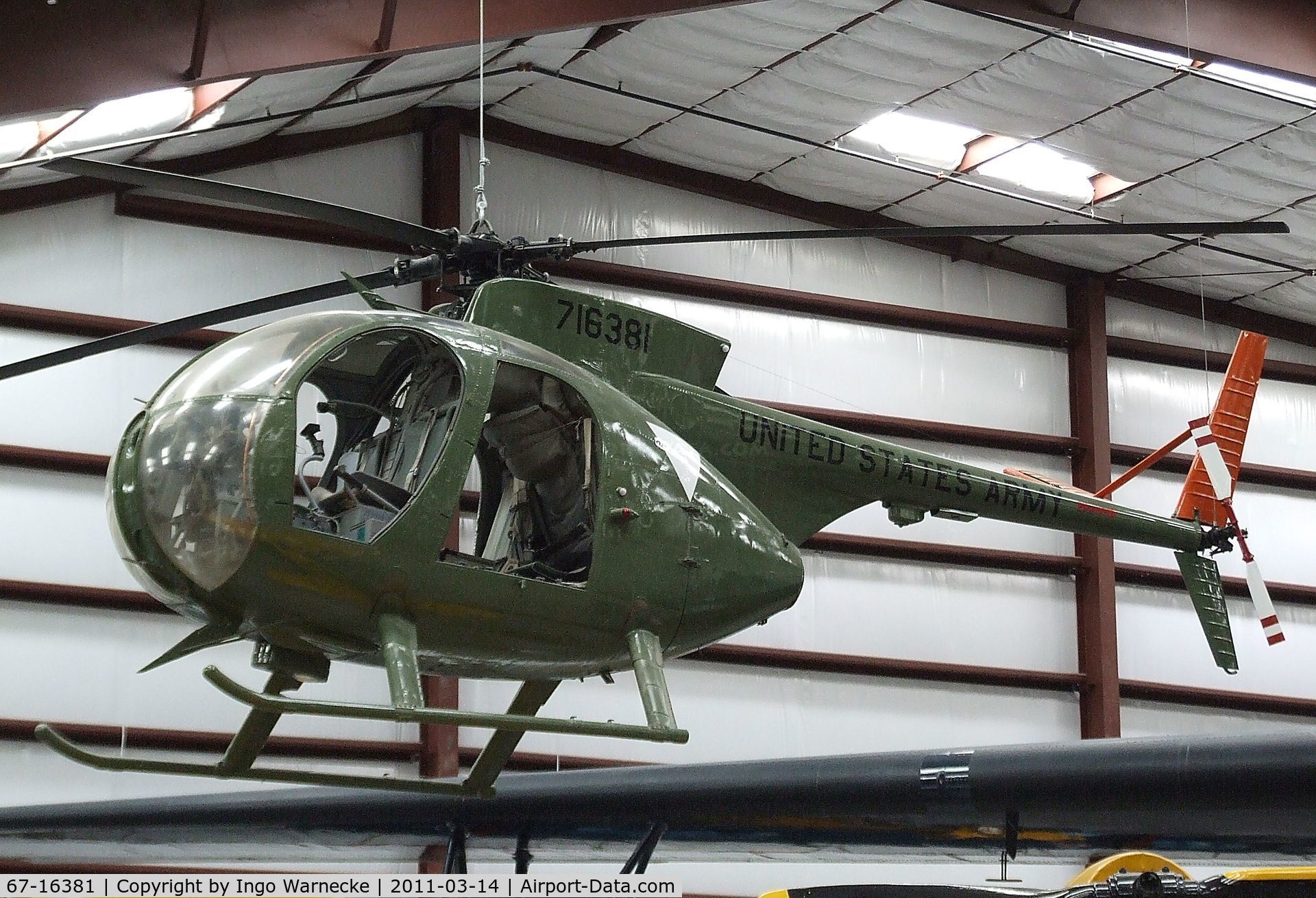 67-16381, 1967 Hughes OH-6A Cayuse C/N 0766, Hughes OH-6A Cayuse at the Pima Air & Space Museum, Tucson AZ