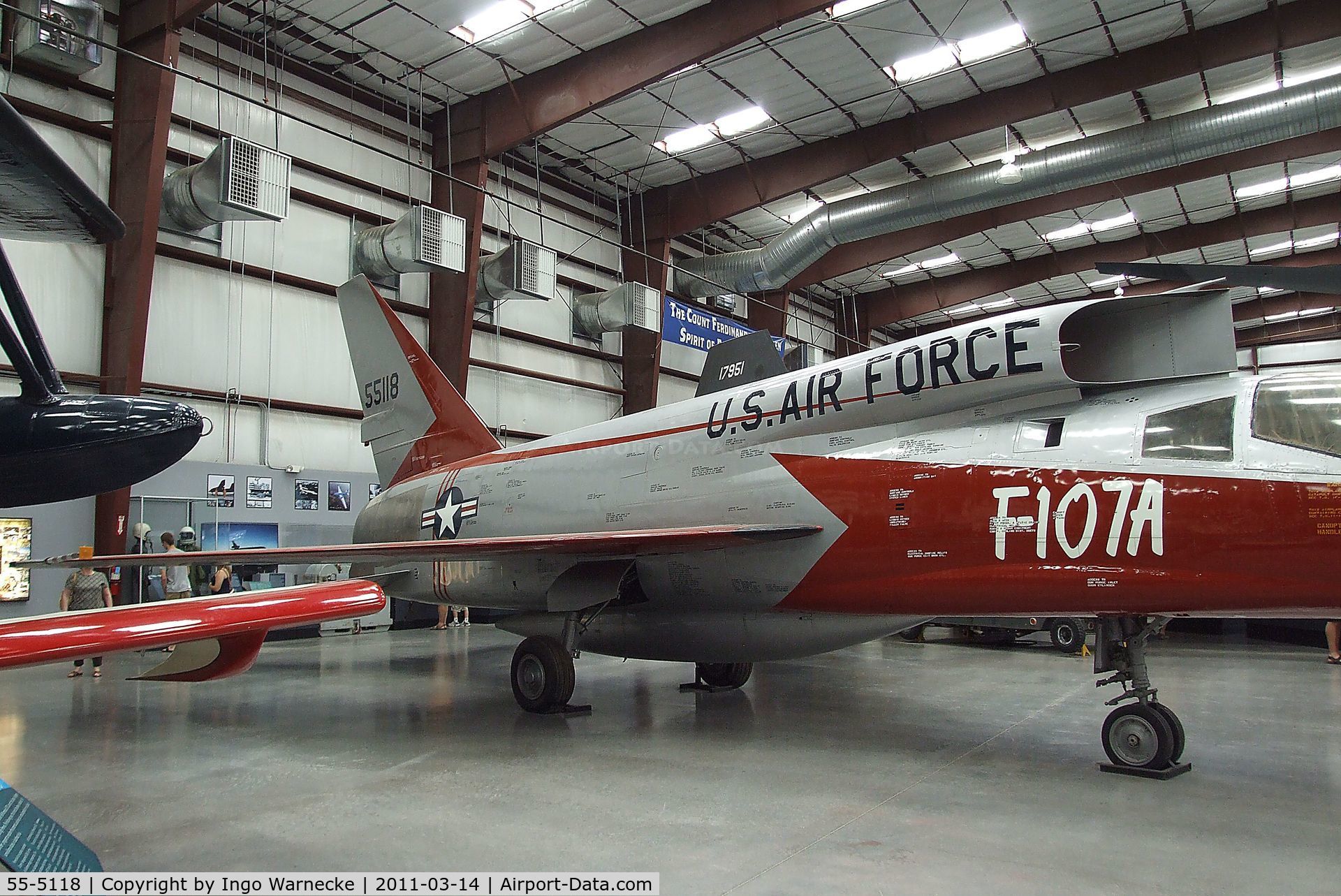 55-5118, 1955 North American F-107A C/N 212-1, North American F-107A at the Pima Air & Space Museum, Tucson AZ