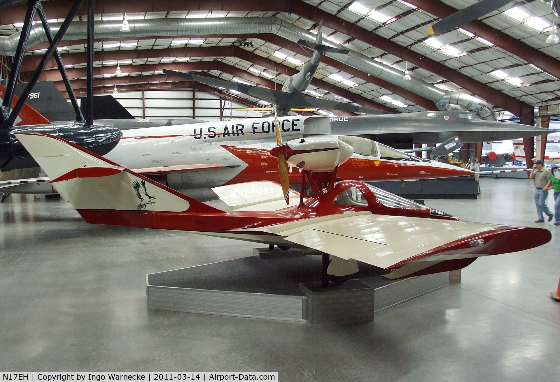 N17EH, Pereira Osprey II C/N 105A, Pereira (E. B. Hummel) Osprey 2 at the Pima Air & Space Museum, Tucson AZ