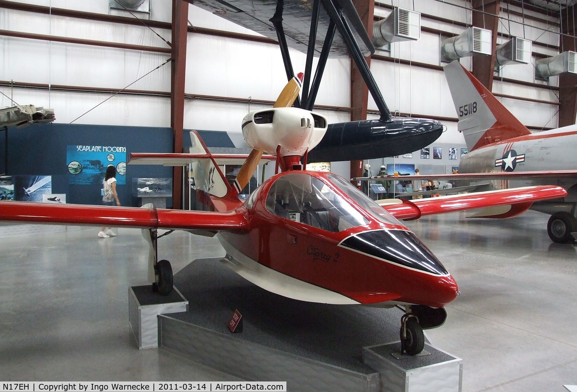 N17EH, Pereira Osprey II C/N 105A, Pereira (E. B. Hummel) Osprey 2 at the Pima Air & Space Museum, Tucson AZ