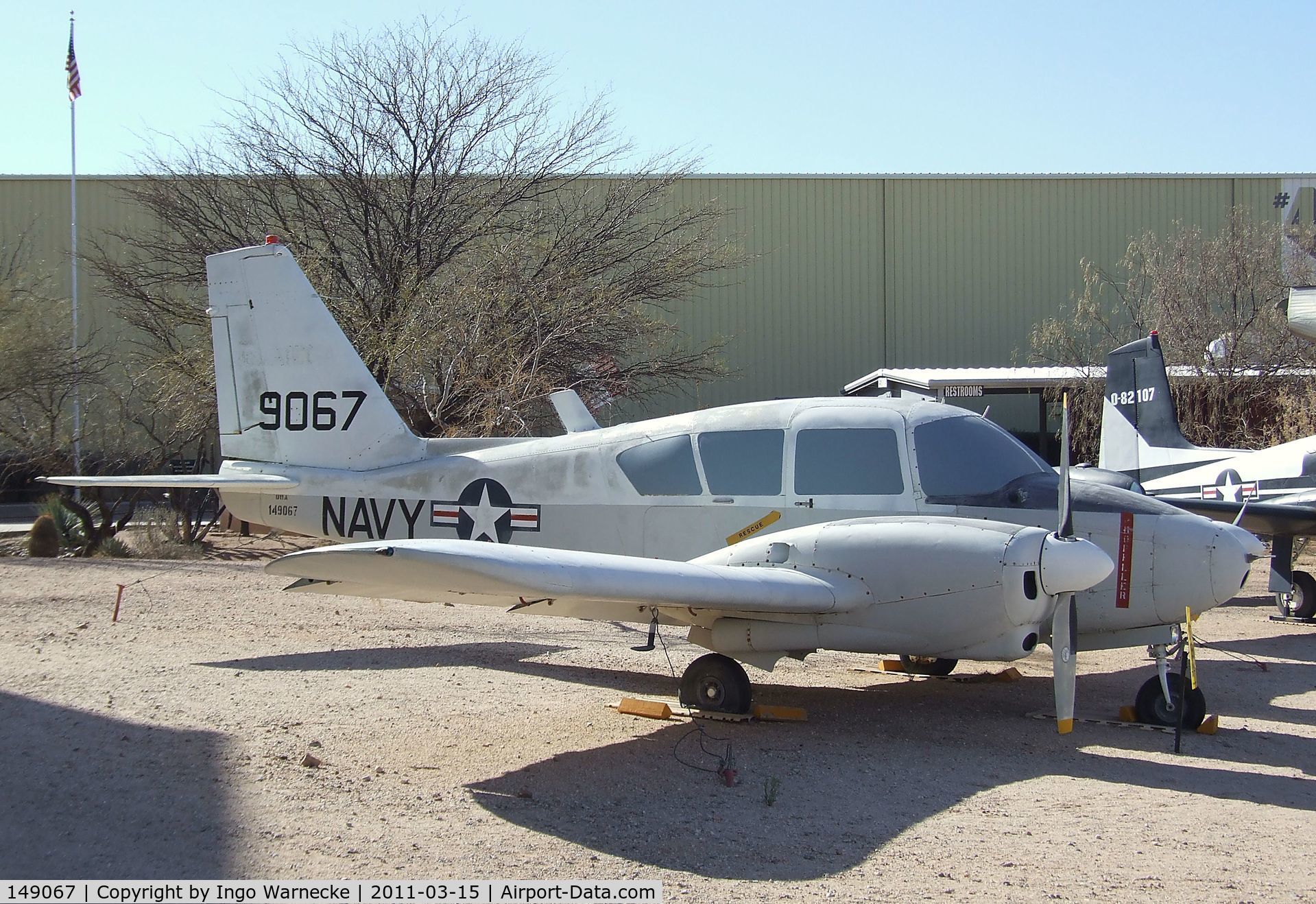 149067, Piper U-11A Aztec (UO-1/PA-23-250) C/N 27-357, Piper U-11A Aztec at the Pima Air & Space Museum, Tucson AZ