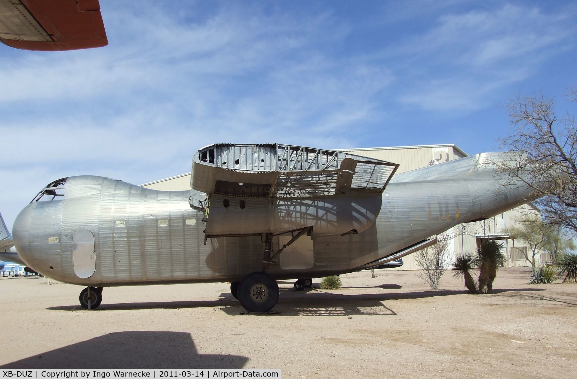 XB-DUZ, Budd RB-1 Conestoga C/N 016, Budd RB-1 Conestoga at the Pima Air & Space Museum, Tucson AZ
