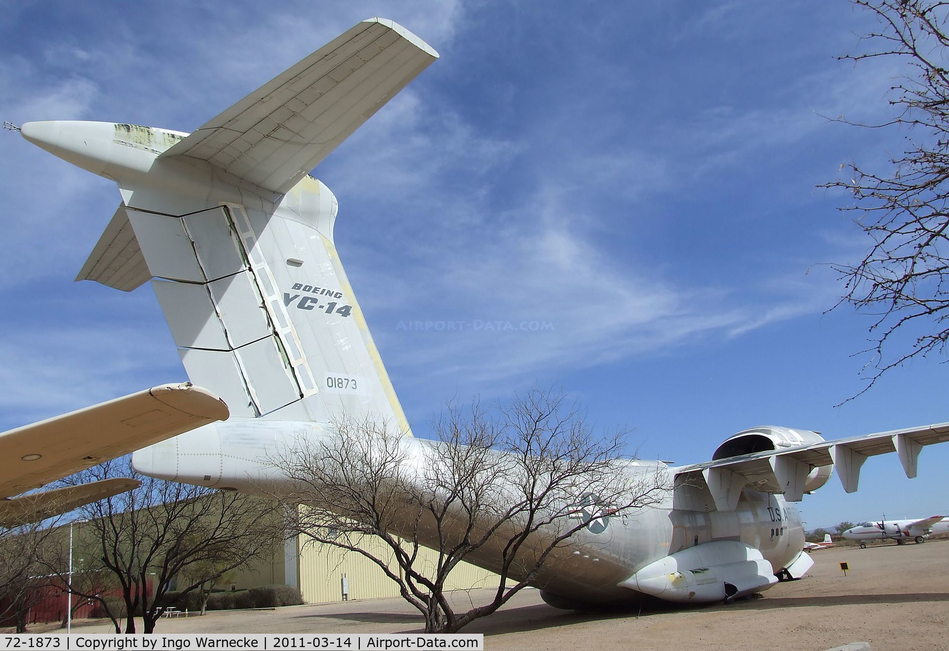 72-1873, 1972 Boeing YC-14A-BN C/N P 1, Boeing YC-14A (engines sadly still missing) at the Pima Air & Space Museum, Tucson AZ