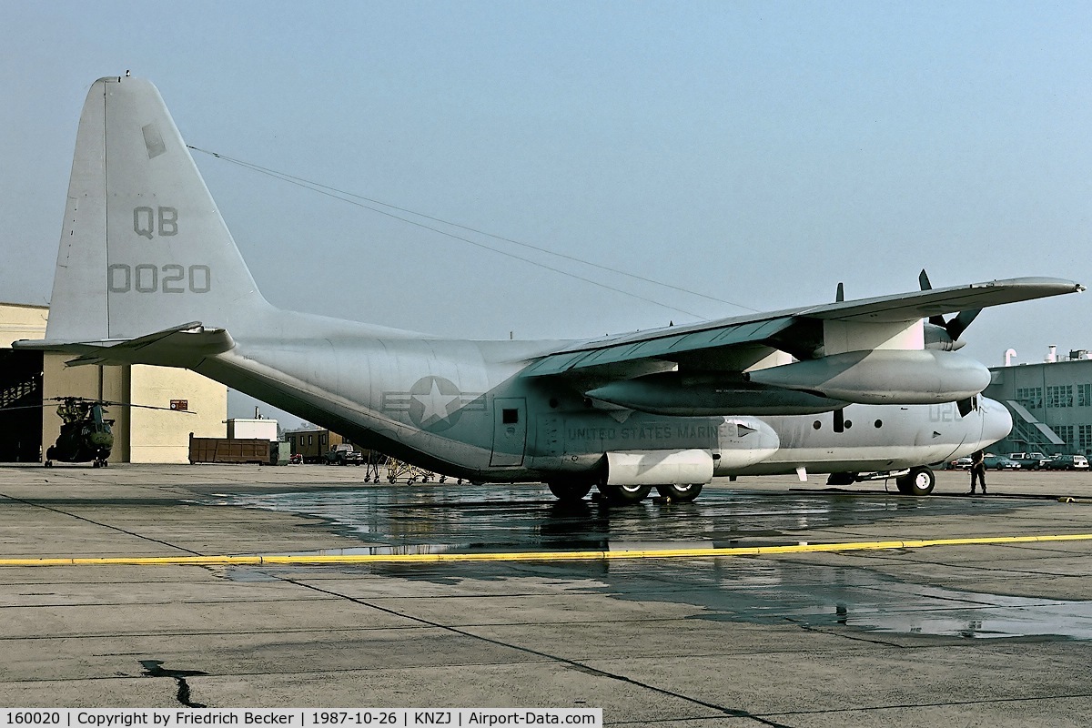 160020, 1975 Lockheed KC-130R Hercules C/N 382-4696, parked at the apron