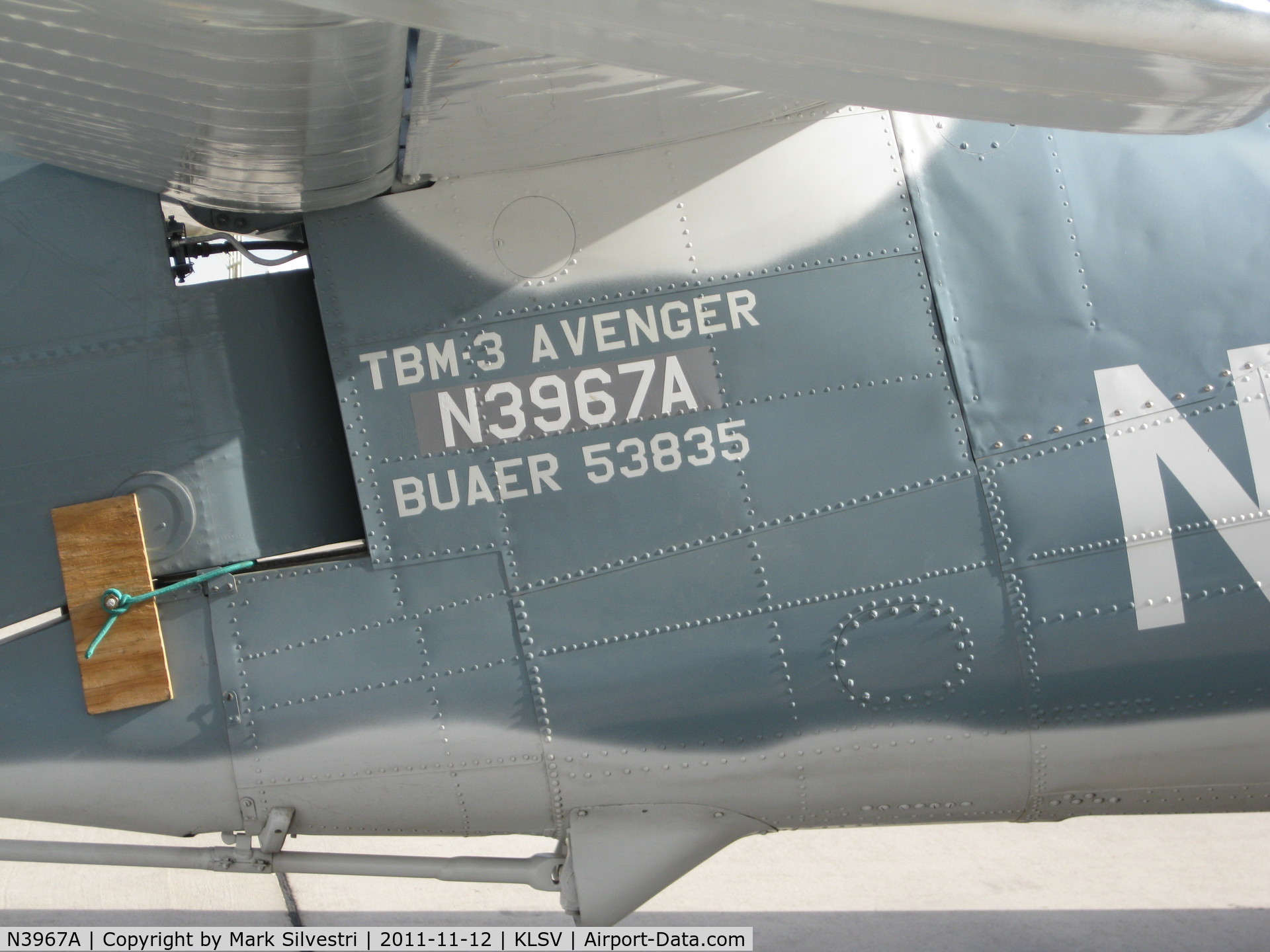 N3967A, 1945 Grumman TBM-3U Avenger C/N 53835, Aviation Nation 2011