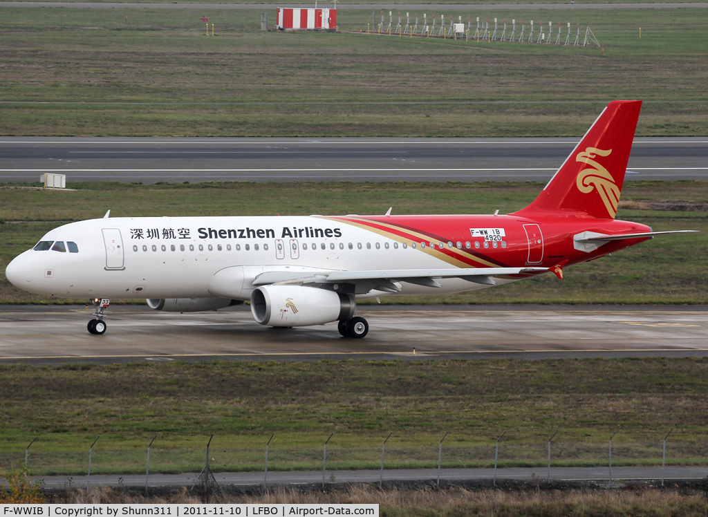F-WWIB, 2011 Airbus A320-232 C/N 4920, C/n 4920 - To be B-6833