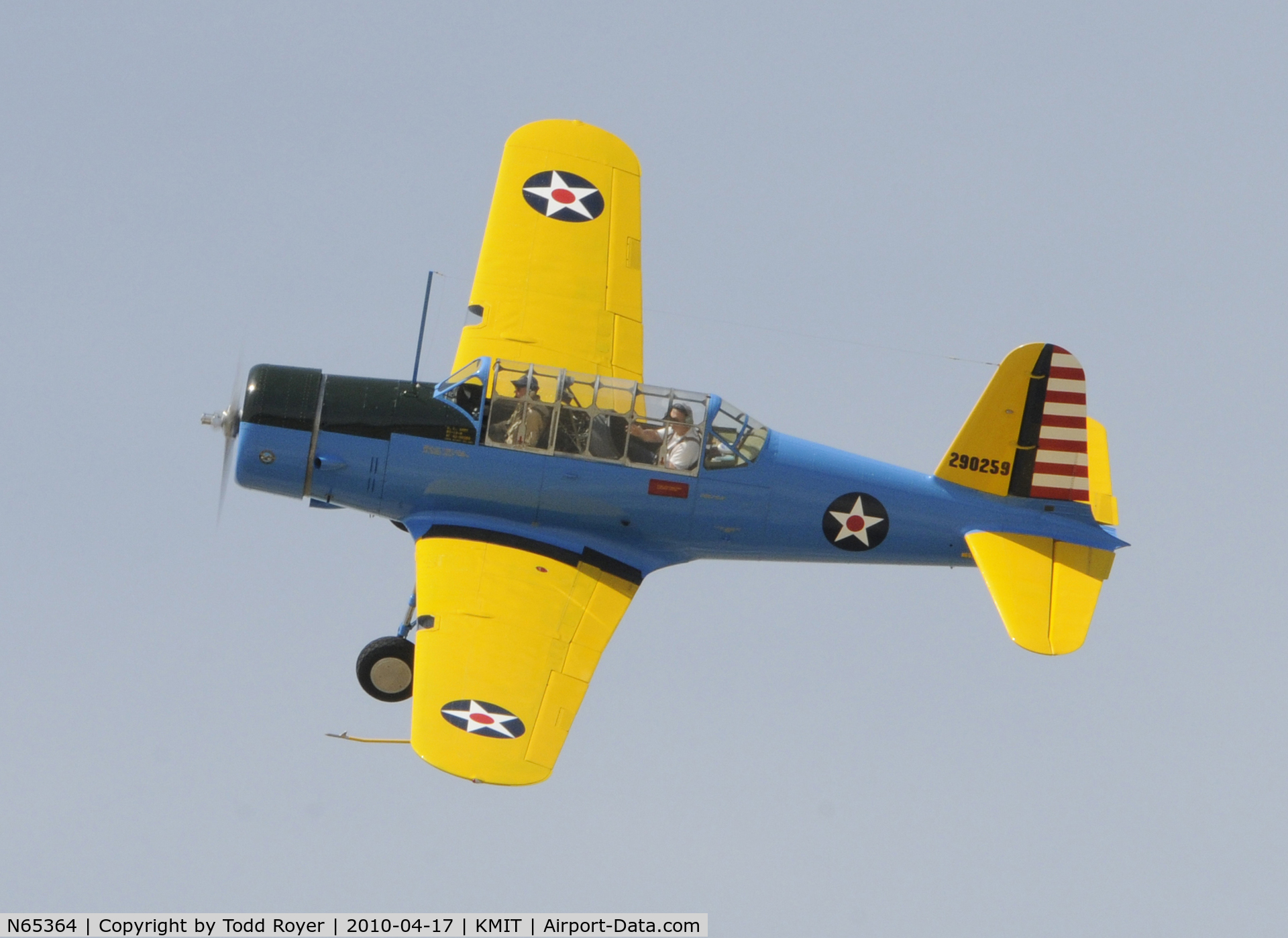 N65364, 1945 Convair BT-15 C/N 791216, Minter Field fly in 2010