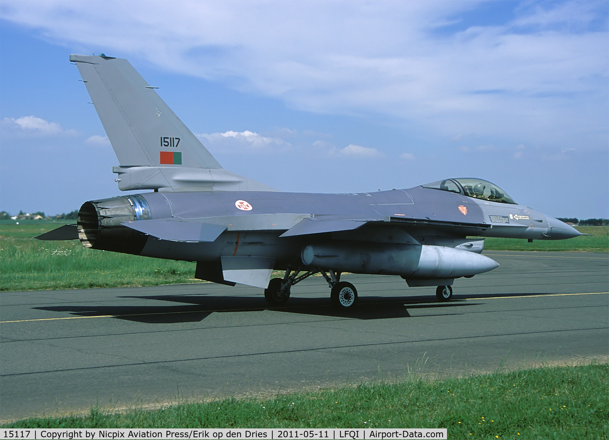 15117, 1993 Lockheed F-16A Fighting Falcon C/N AA-17, Portugal AF F-16AM 15117 was one of the participants in the 2011 edition of the NATO Tigermeet.