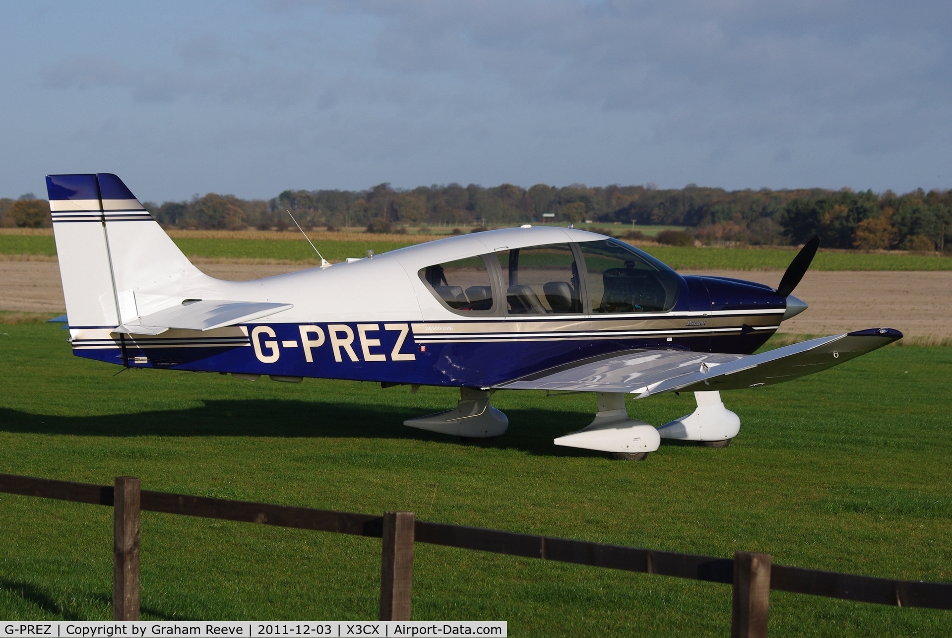 G-PREZ, 2002 Robin DR-400-500 President C/N 38, Parked at Northrepps.