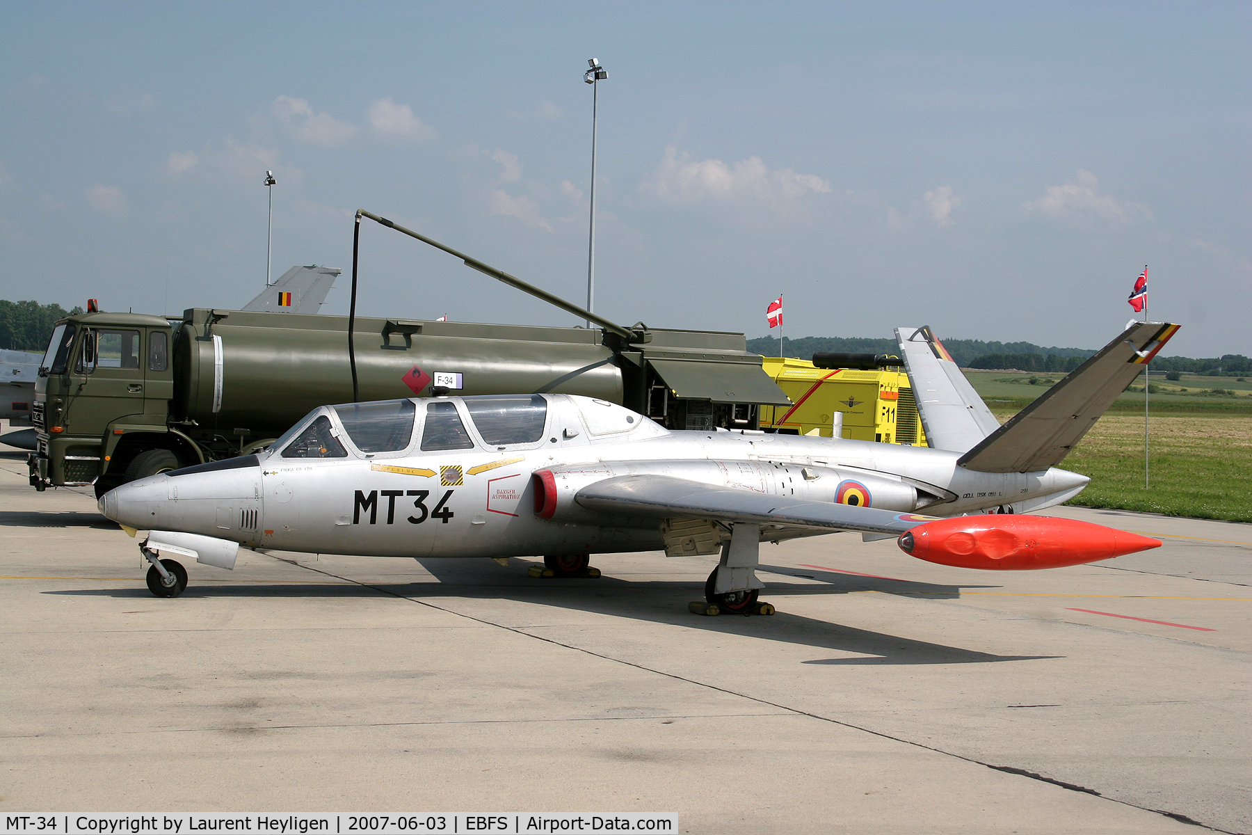 MT-34, Fouga CM-170R Magister C/N 291, Preserved at Florennes airbase Museum
