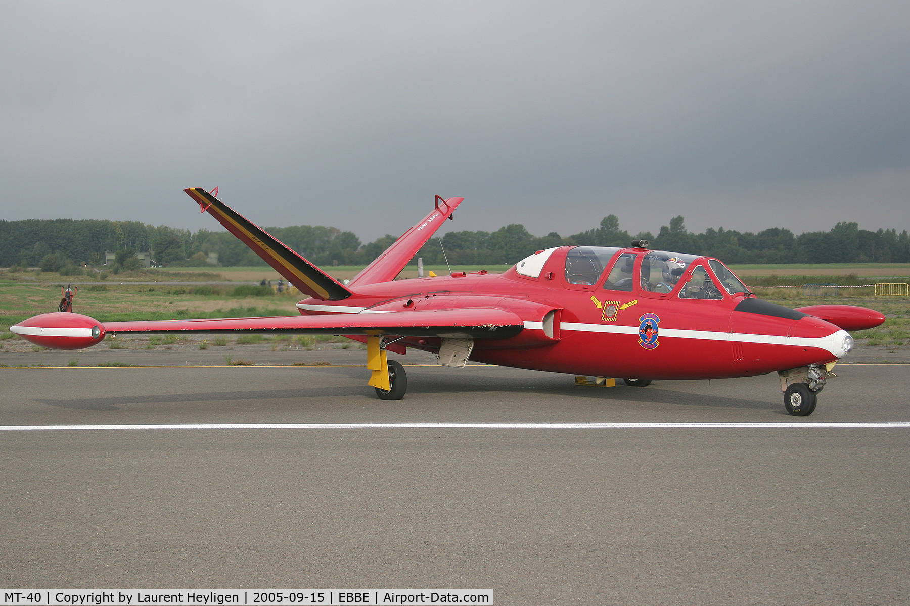 MT-40, Fouga CM-170R Magister C/N 317, Starting up at Beauvechain airbase