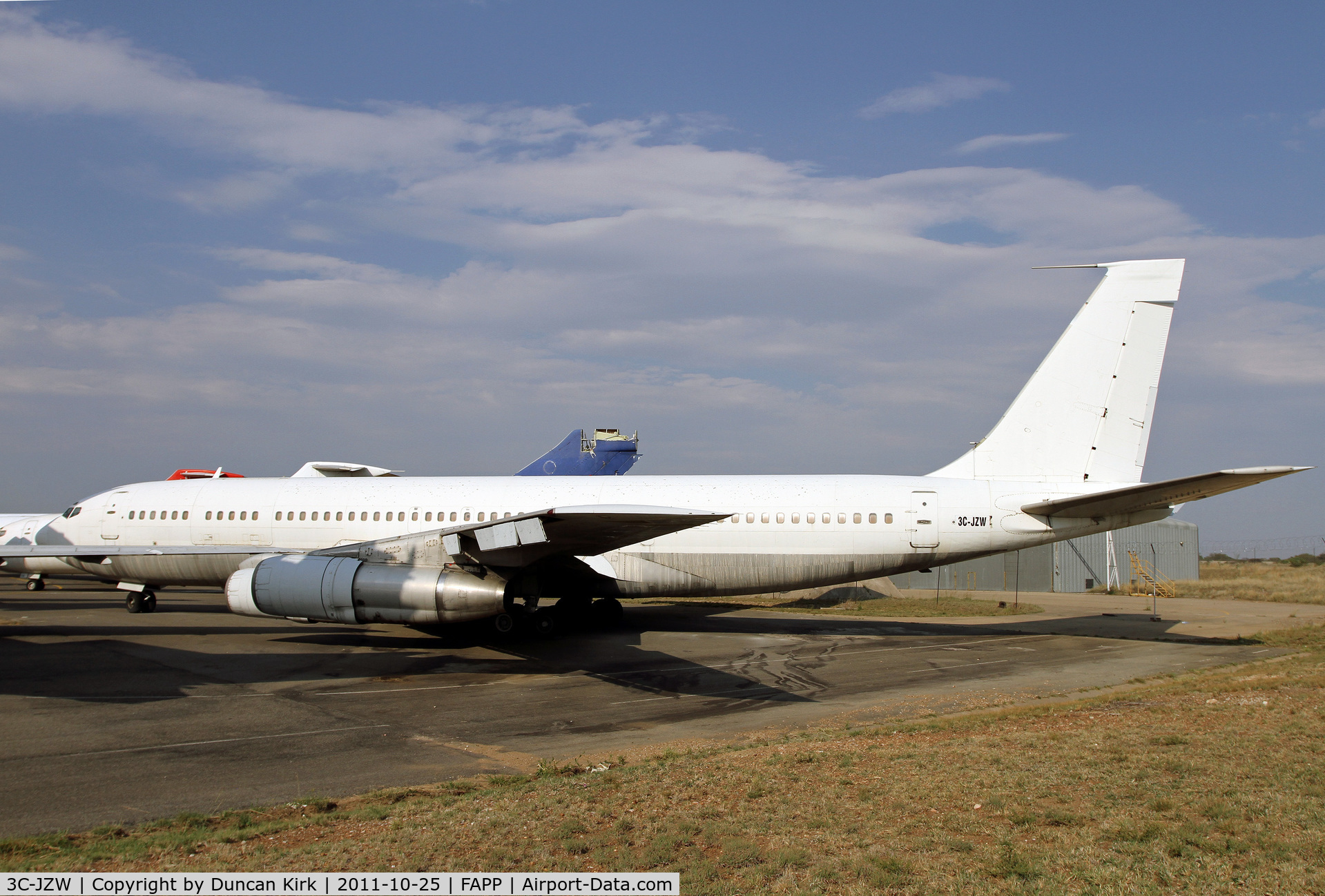 3C-JZW, 1964 Boeing 707-351C C/N 18747/369, Stored at Polokwane International, South Africa but probably to be scrapped
