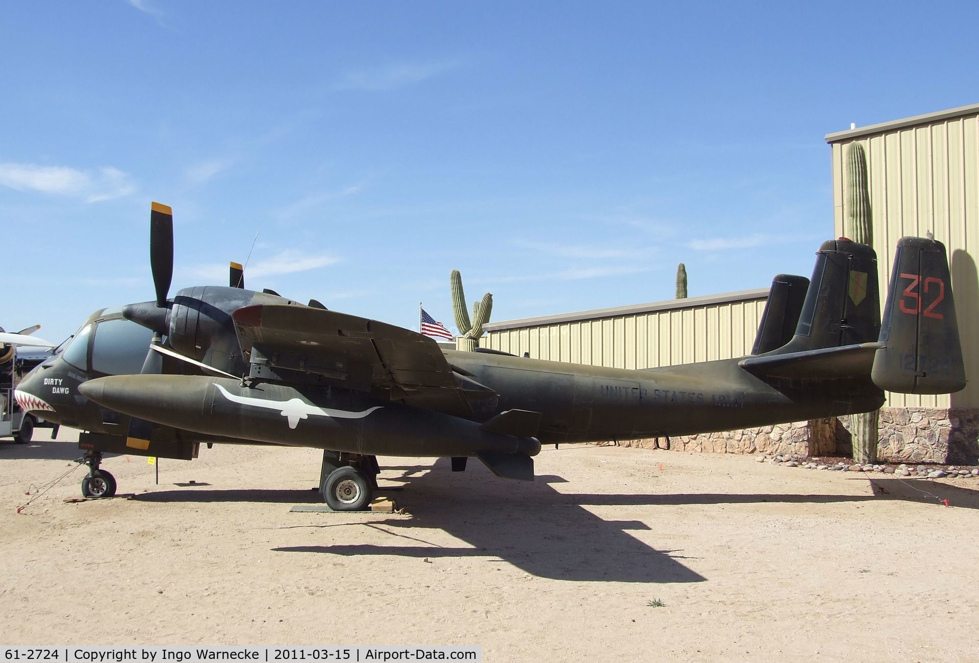 61-2724, 1961 Grumman OV-1C Mohawk C/N 67C, Grumman OV-1C Mohawk at the Pima Air & Space Museum, Tucson AZ