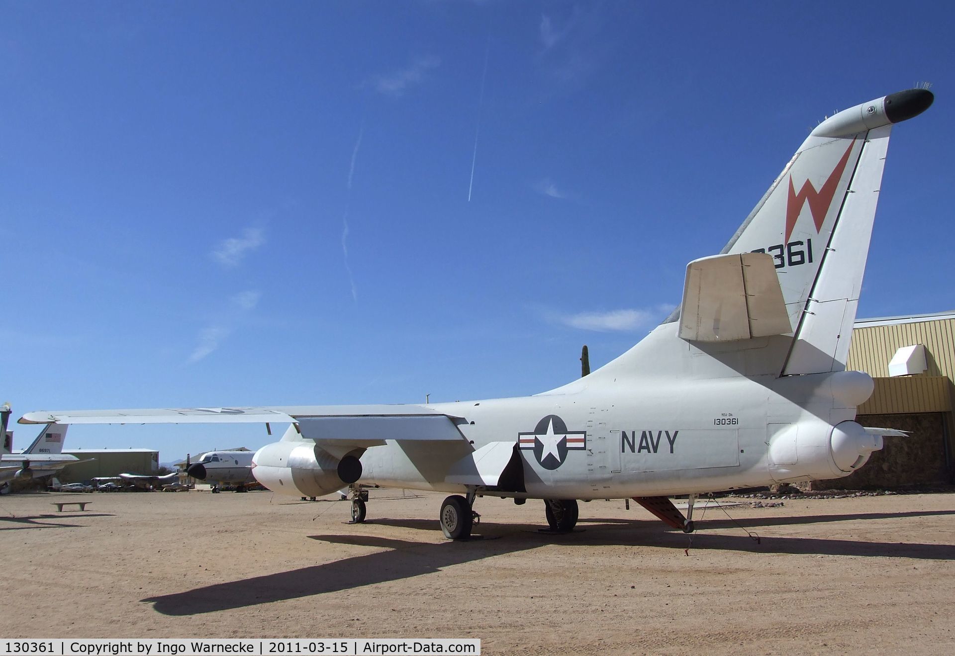 130361, Douglas YEA-3A Skywarrior C/N 9262, Douglas YEA-3A Skywarrior at the Pima Air & Space Museum, Tucson AZ