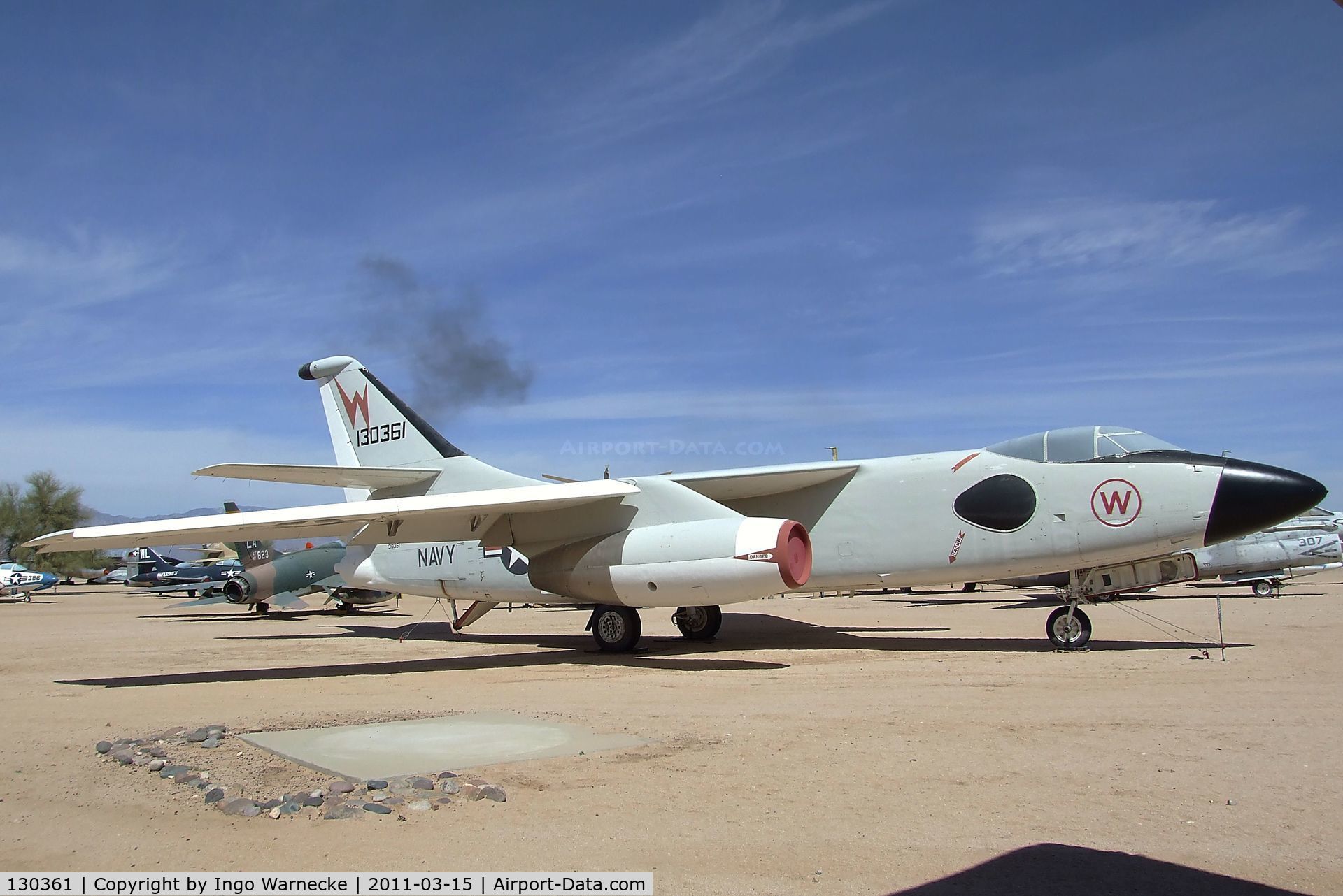 130361, Douglas YEA-3A Skywarrior C/N 9262, Douglas YEA-3A Skywarrior at the Pima Air & Space Museum, Tucson AZ