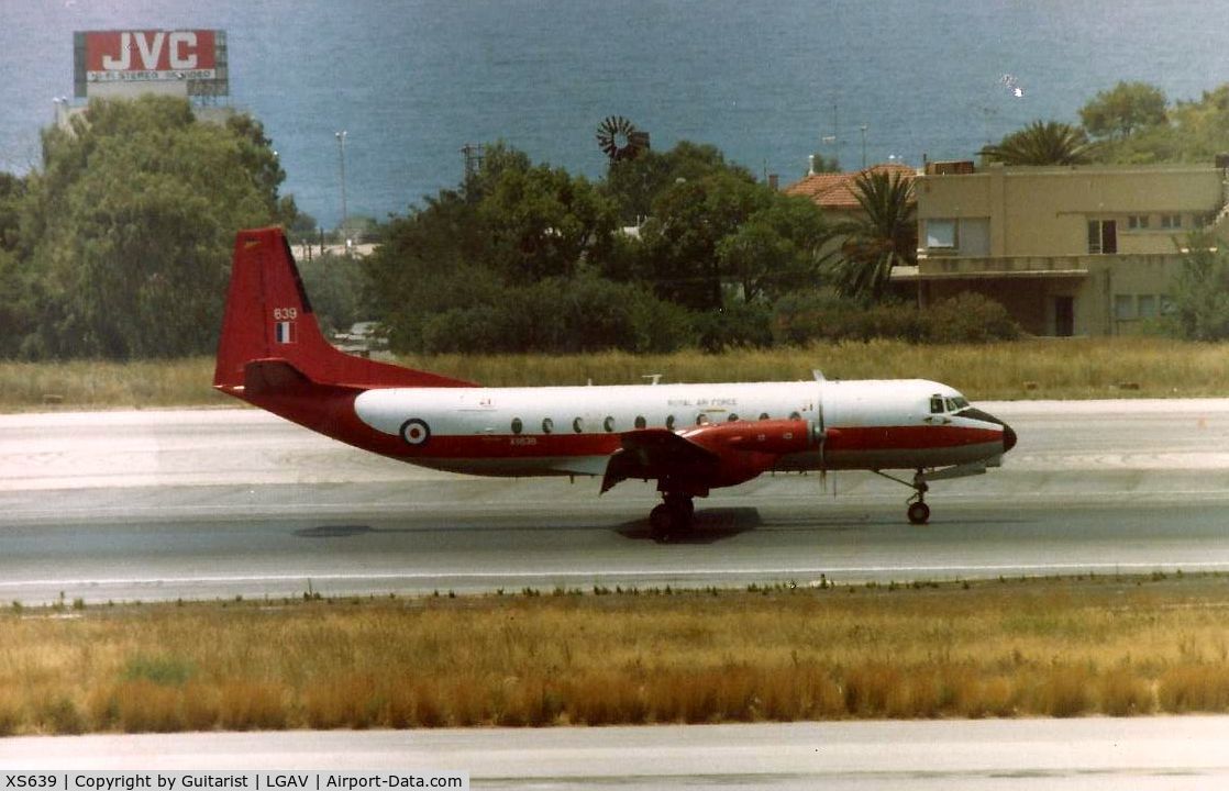 XS639, 1967 Hawker Siddeley HS-780 Andover E3A C/N Set23/BN23, 115 Strike Command Squadron Andover E3A at Athens