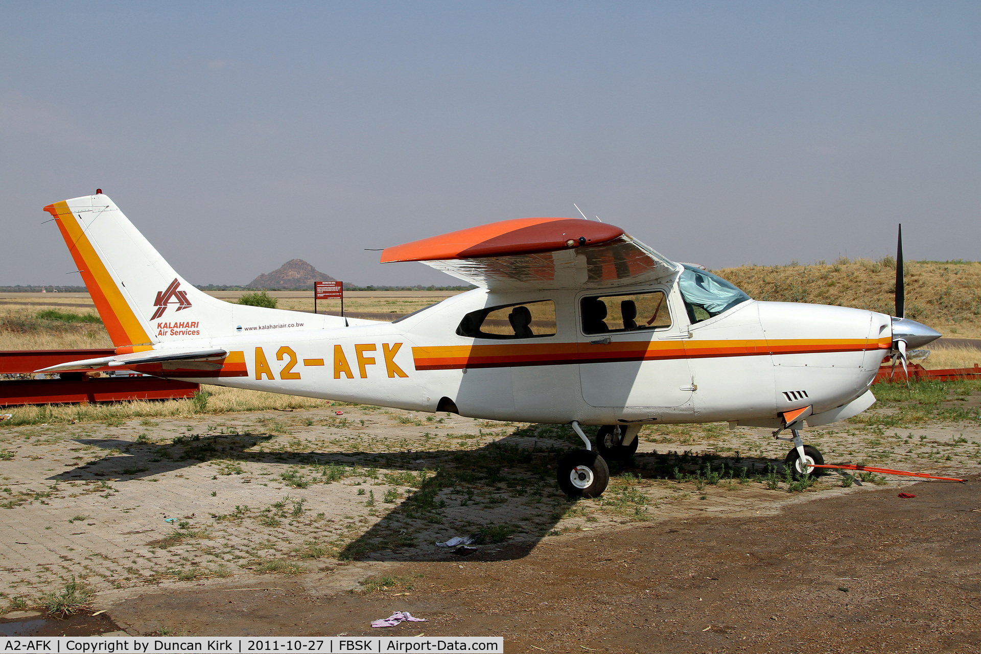 A2-AFK, Cessna 210N Centurion C/N 21064203, Kalahari Air Service Cessna 210 at Gaborone