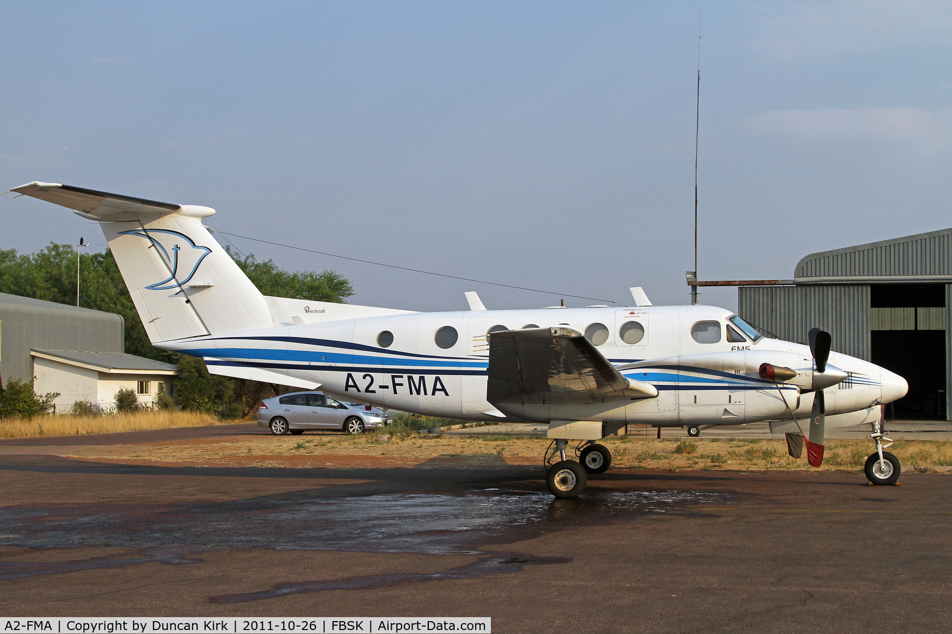 A2-FMA, Beech 200C Super King Air C/N BL-32, Missionary King Air at Gaborone