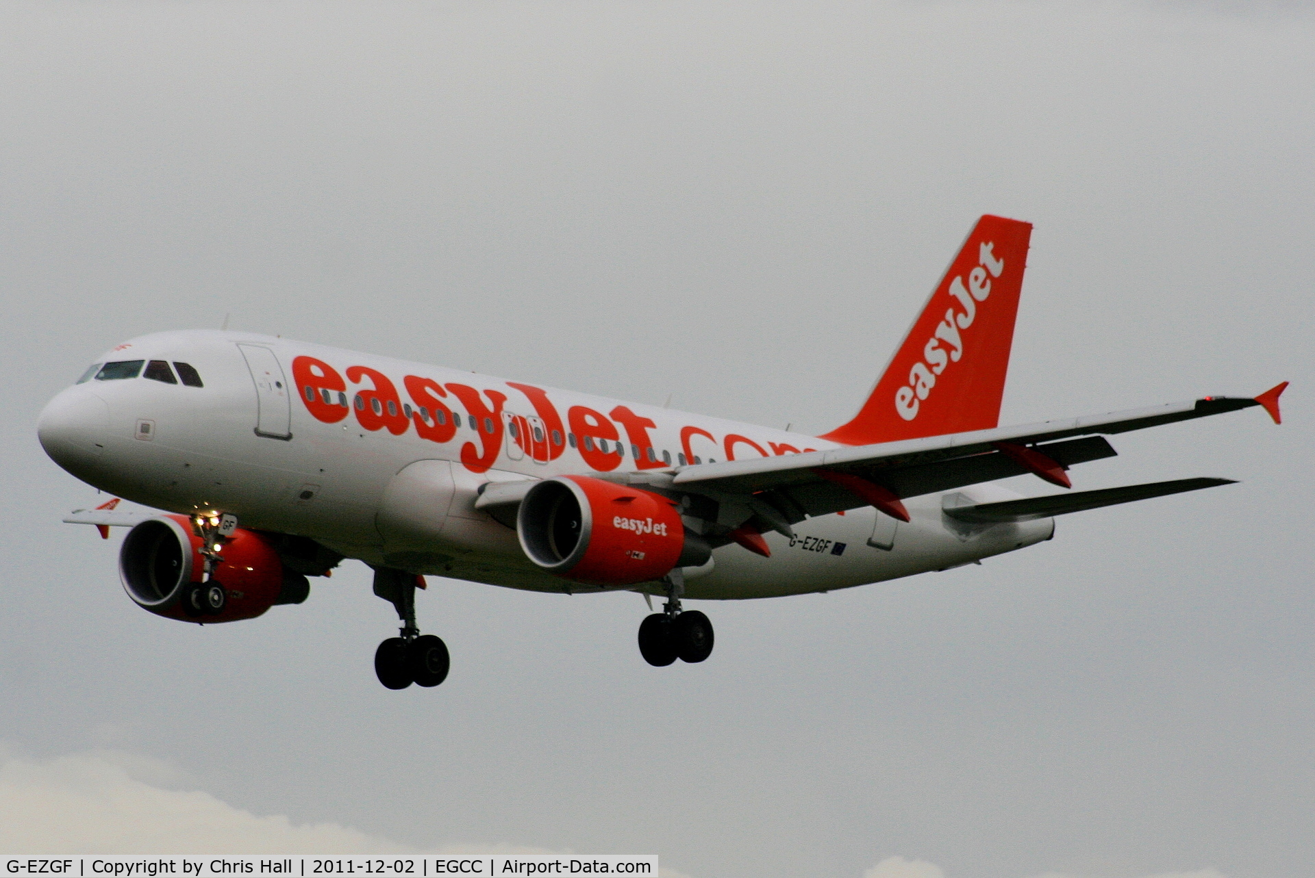 G-EZGF, 2011 Airbus A319-111 C/N 4635, easyJet